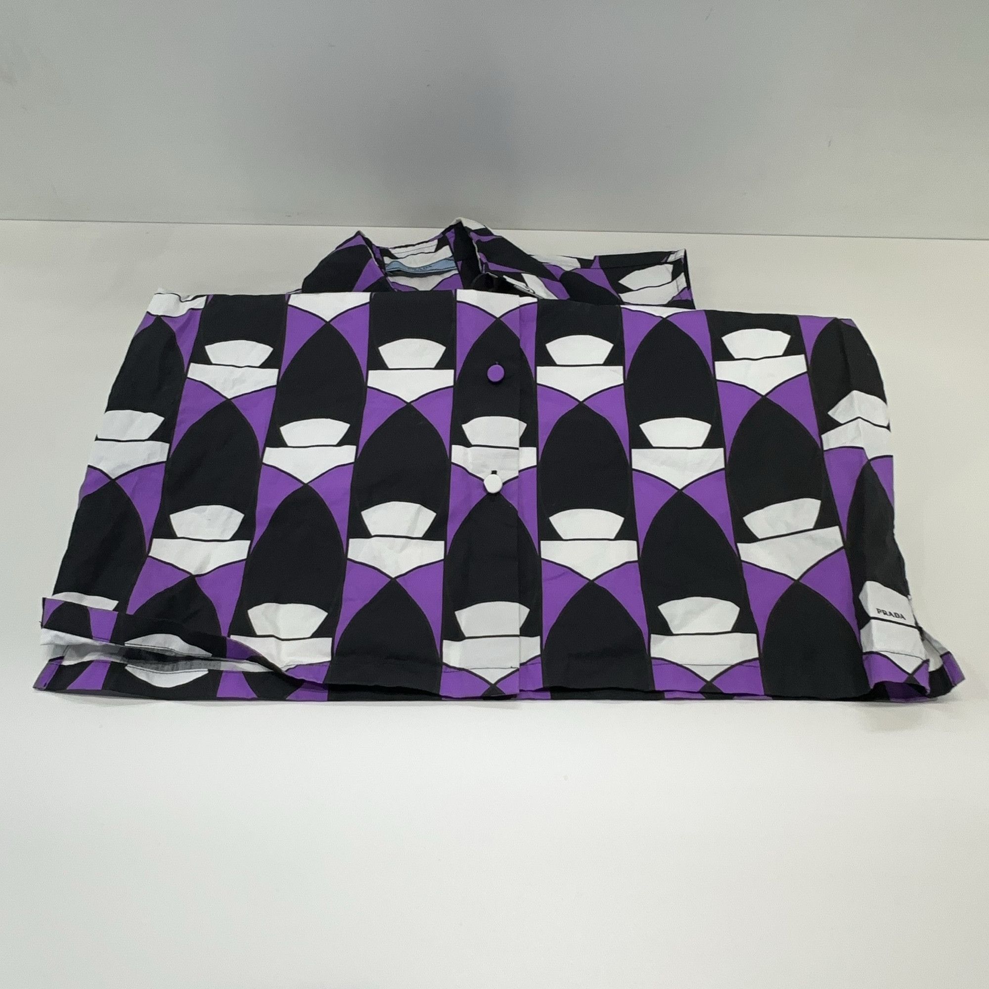 Prada Prada Geometric Print Sleeveless Button Up Size 38 Size XS / US 0-2 / IT 36-38 - 8 Thumbnail