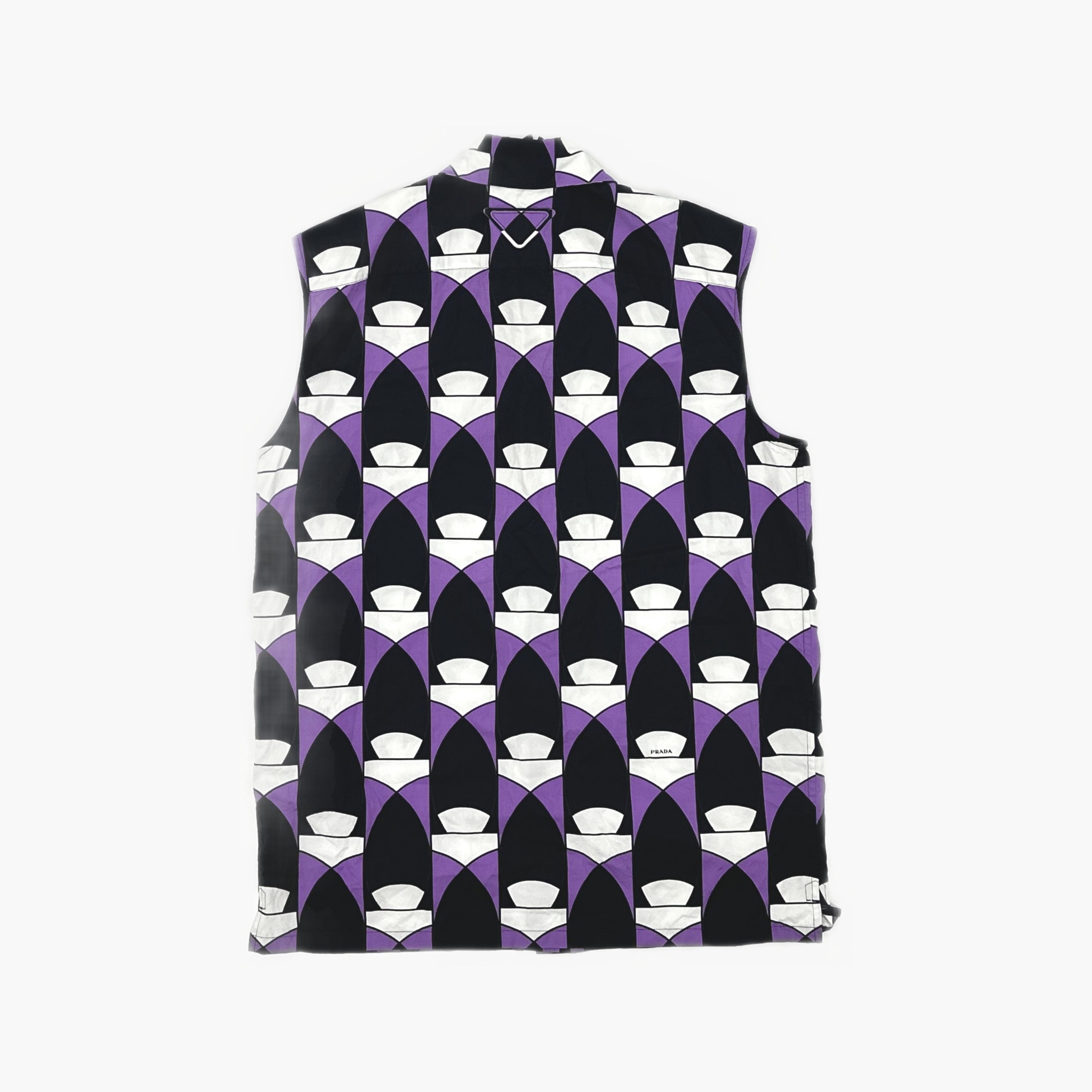 Prada Prada Geometric Print Sleeveless Button Up Size 38 Size XS / US 0-2 / IT 36-38 - 2 Thumbnail