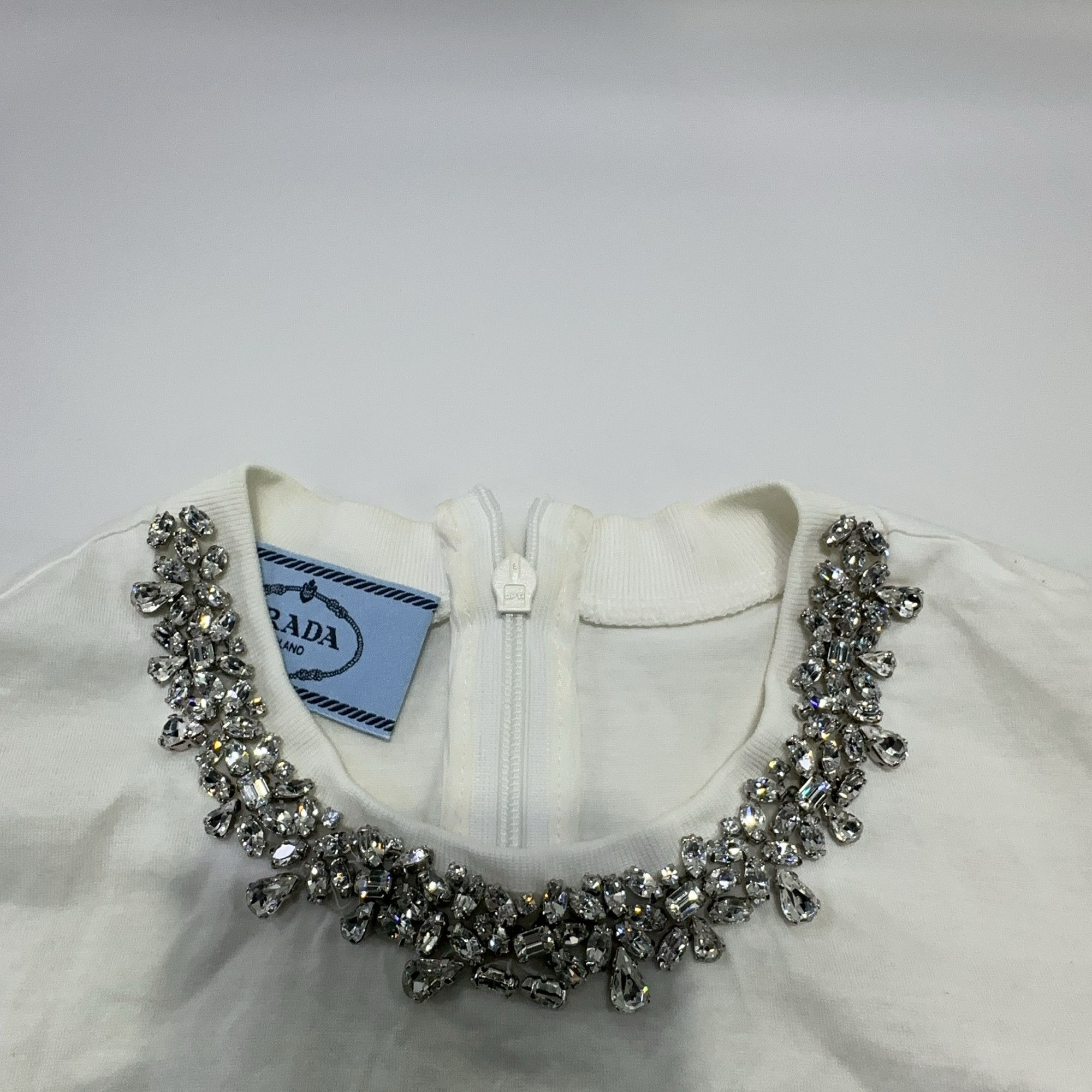 Prada Prada Crystal Embellished Pocket T-Shirt Size S Size S / US 4 / IT 40 - 12 Thumbnail