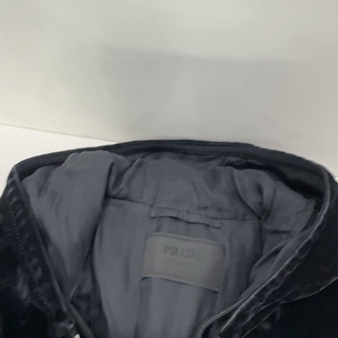 Prada Prada Velvet Zip Up Hoodie Size M Size US M / EU 48-50 / 2 - 6 Thumbnail