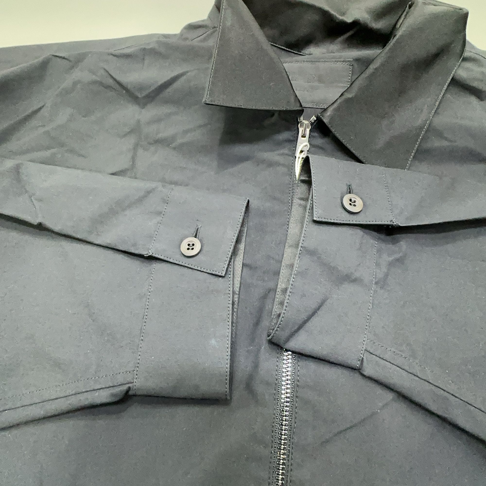 Prada Prada Zip Up Cotton Jacket Black Size XL Size US XL / EU 56 / 4 - 6 Thumbnail