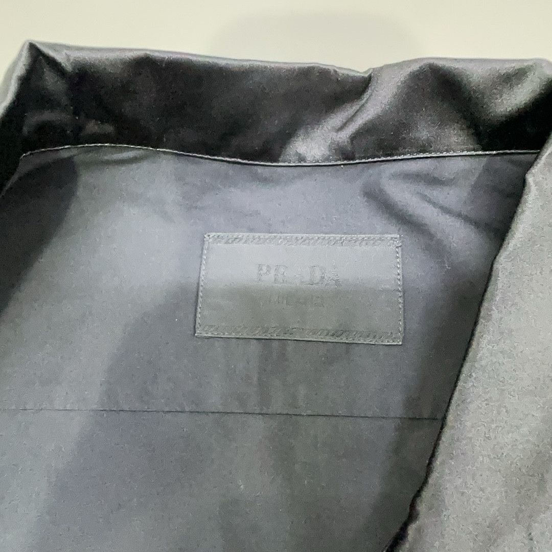 Prada Prada Zip Up Cotton Jacket Black Size XL Size US XL / EU 56 / 4 - 3 Thumbnail