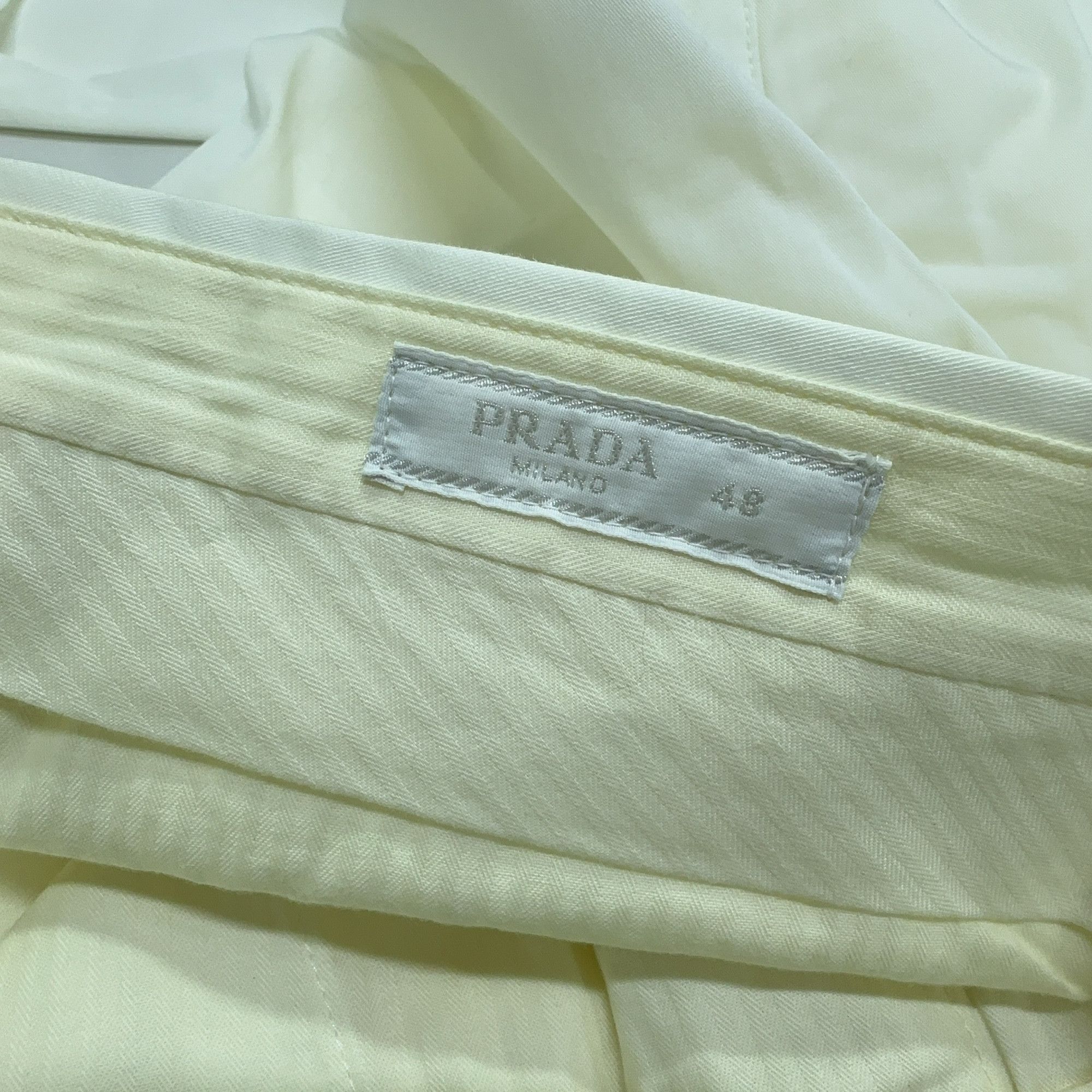 Prada Prada White Casual Pants Size 32 Size US 32 / EU 48 - 4 Thumbnail