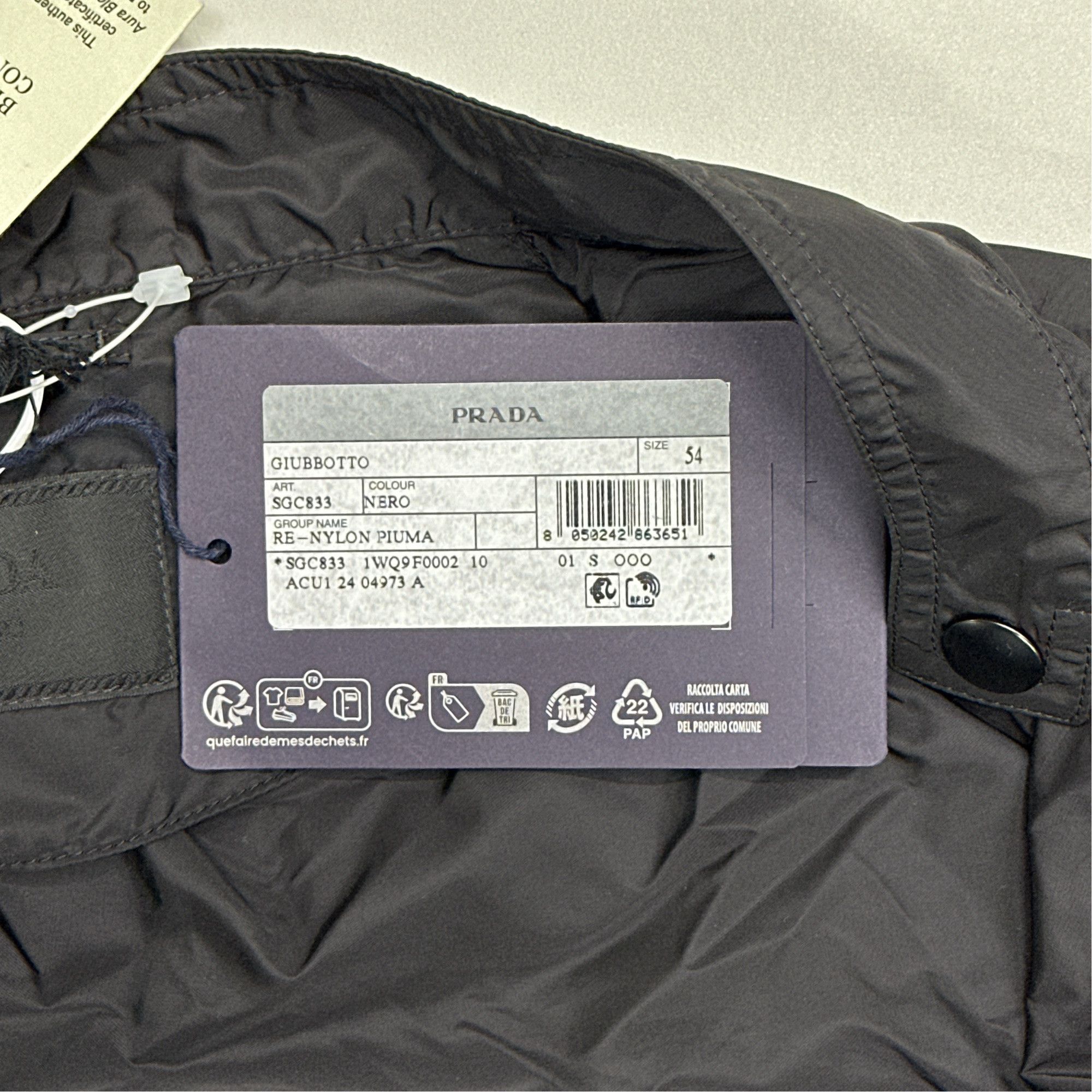 Prada Prada Re-Nylon Snap Button Jacket Size L Size US L / EU 52-54 / 3 - 2 Thumbnail