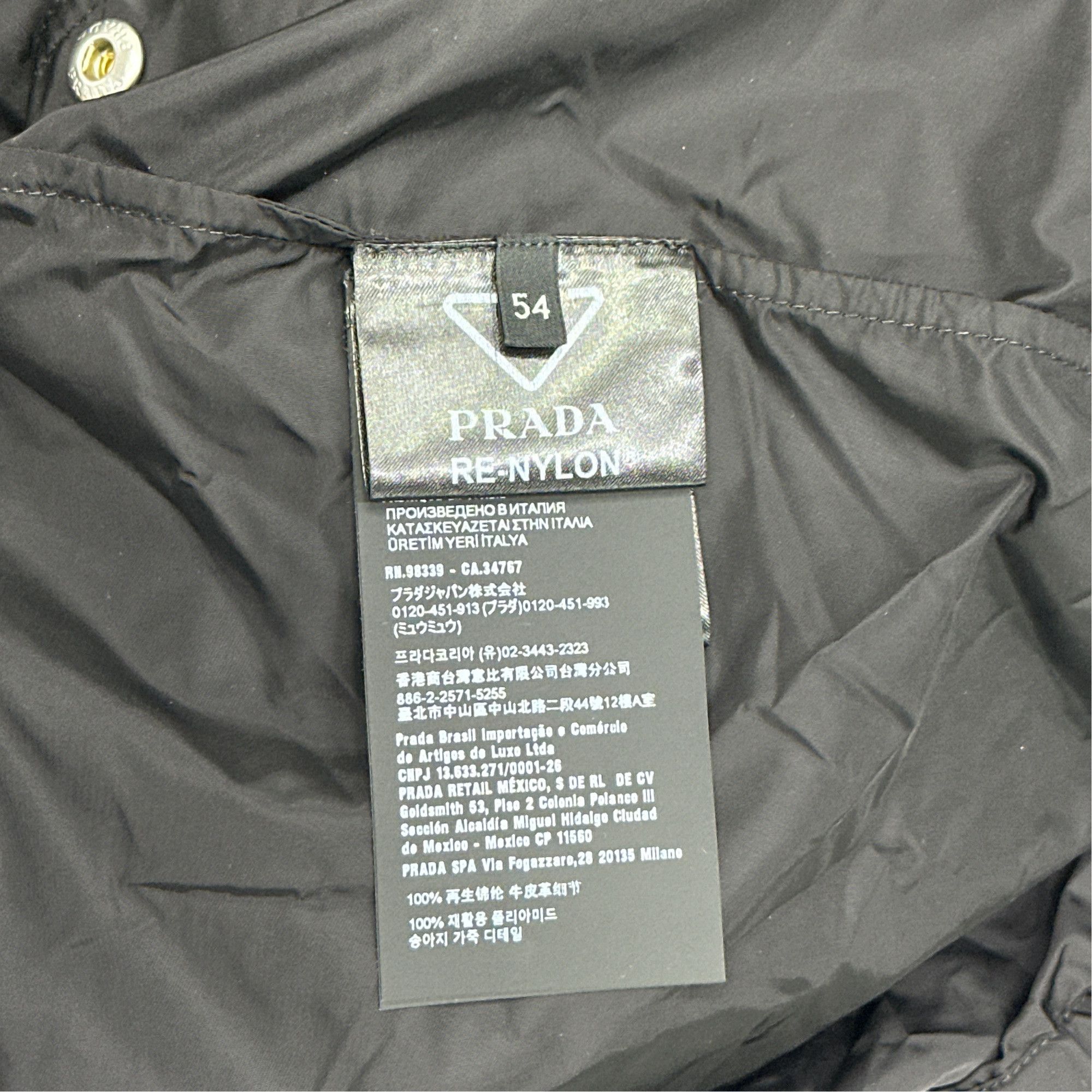 Prada Prada Re-Nylon Snap Button Jacket Size L Size US L / EU 52-54 / 3 - 3 Thumbnail