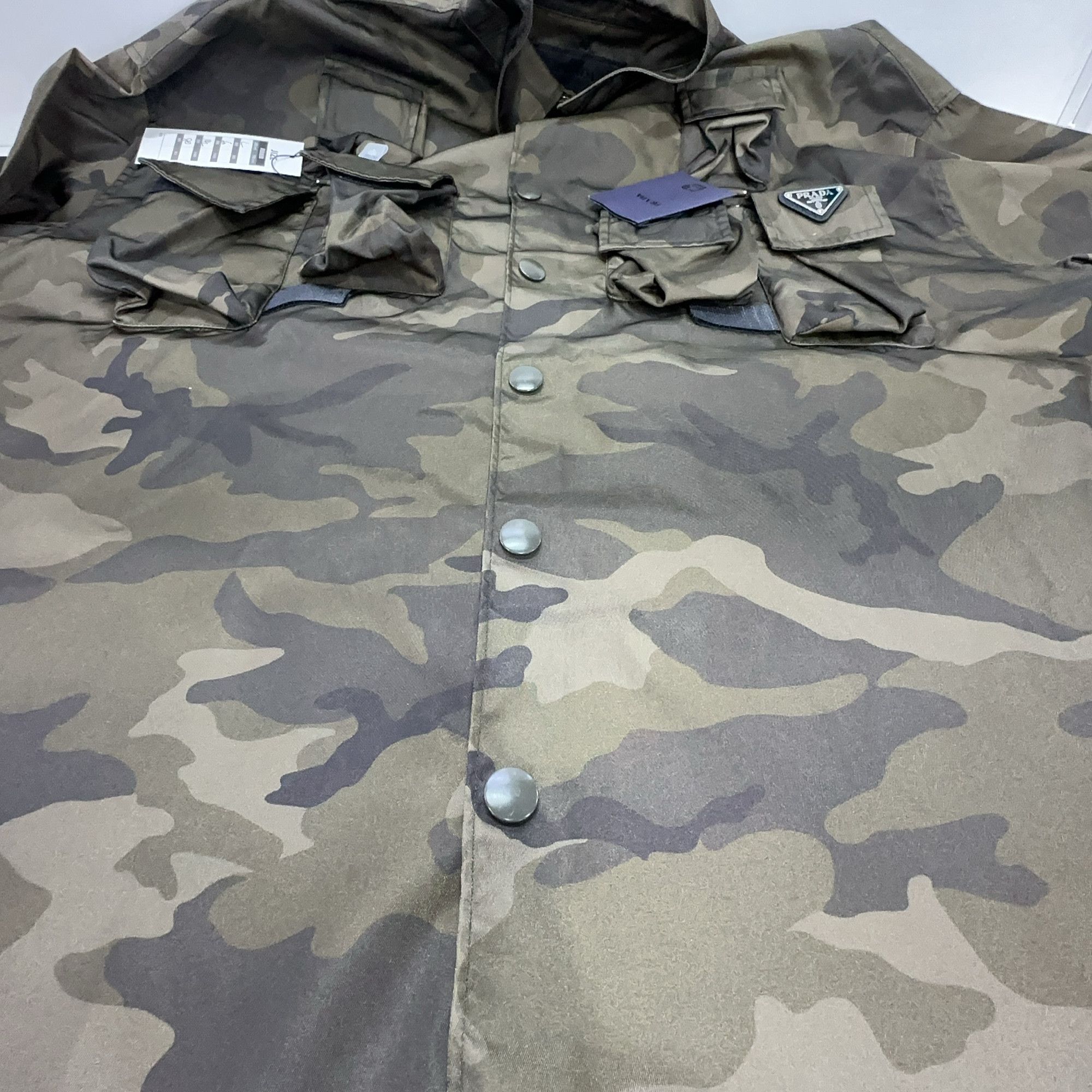 Prada Prada Camouflage Re-Nylon Shirt Jacket Size L Size US L / EU 52-54 / 3 - 8 Thumbnail