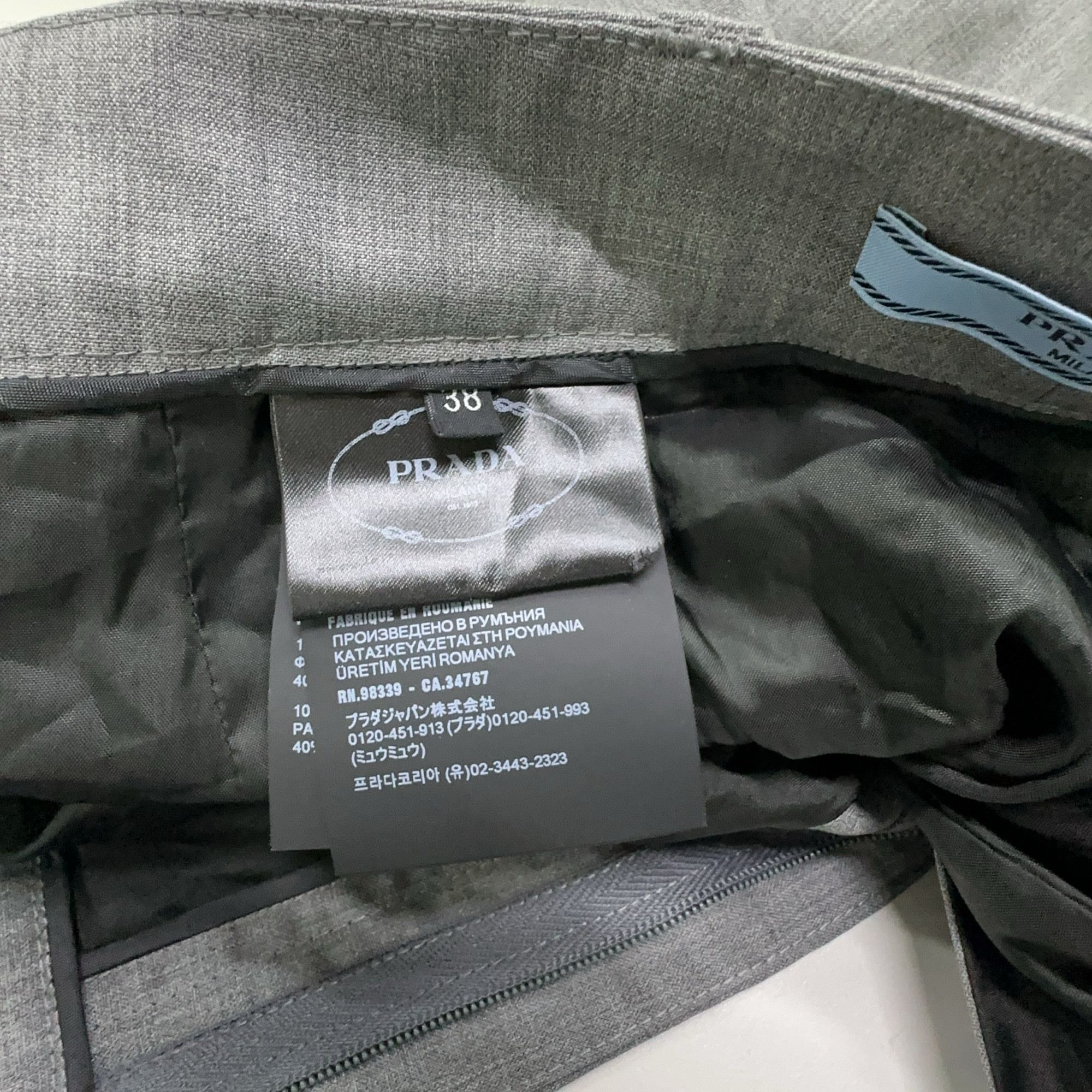 Prada Prada Wool Trousers US 38 Size US 38 / EU 54 - 3 Thumbnail