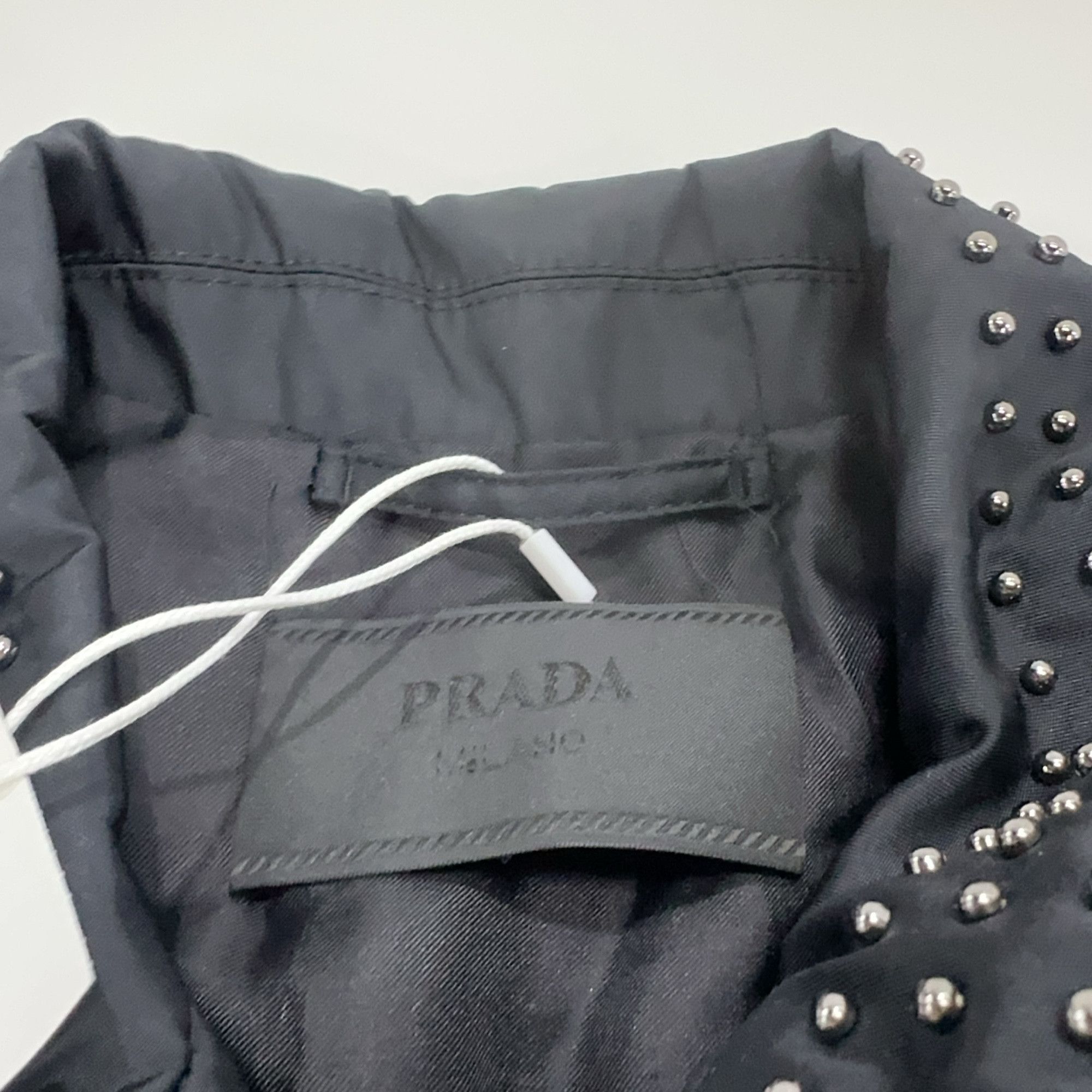 Prada Prada Studded Re-Nylon Zip Jacket Size S Size US S / EU 44-46 / 1 - 7 Thumbnail