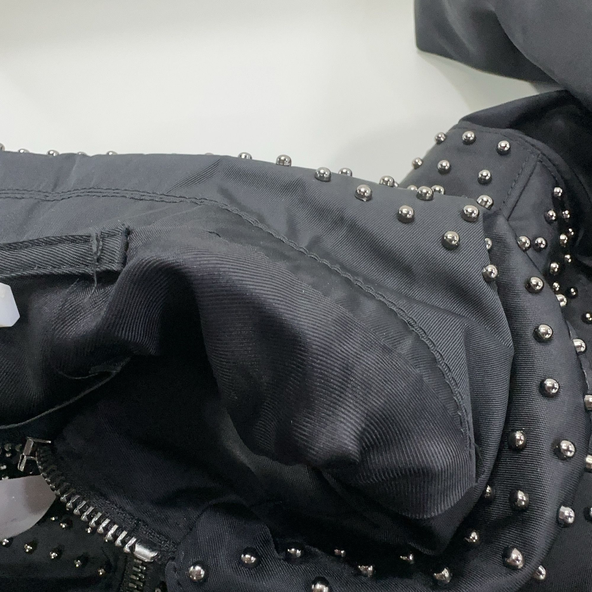 Prada Prada Studded Re-Nylon Zip Jacket Size S Size US S / EU 44-46 / 1 - 9 Thumbnail
