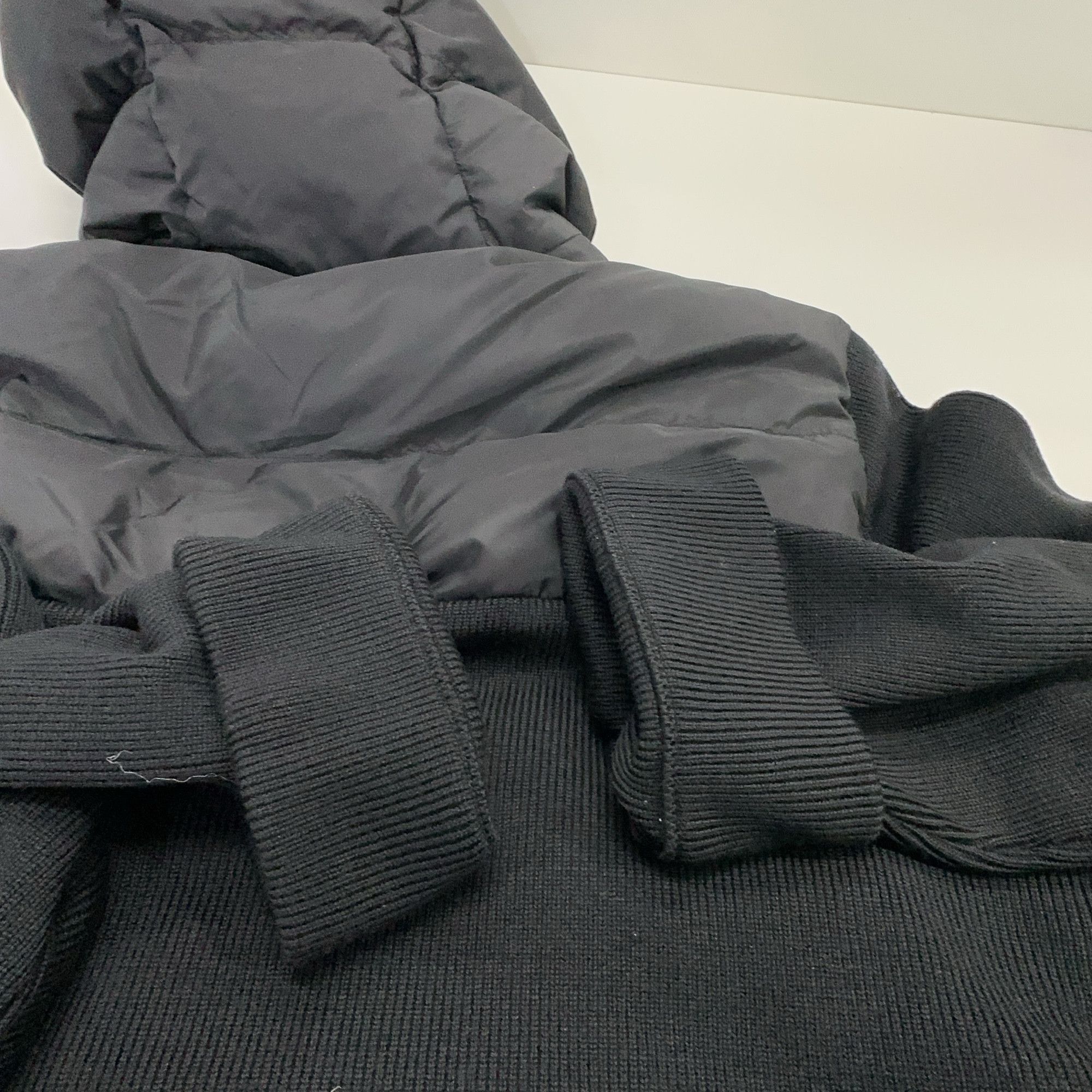 Prada Prada Hybrid Down Hooded Jacket Size 50 Size US M / EU 48-50 / 2 - 12 Thumbnail