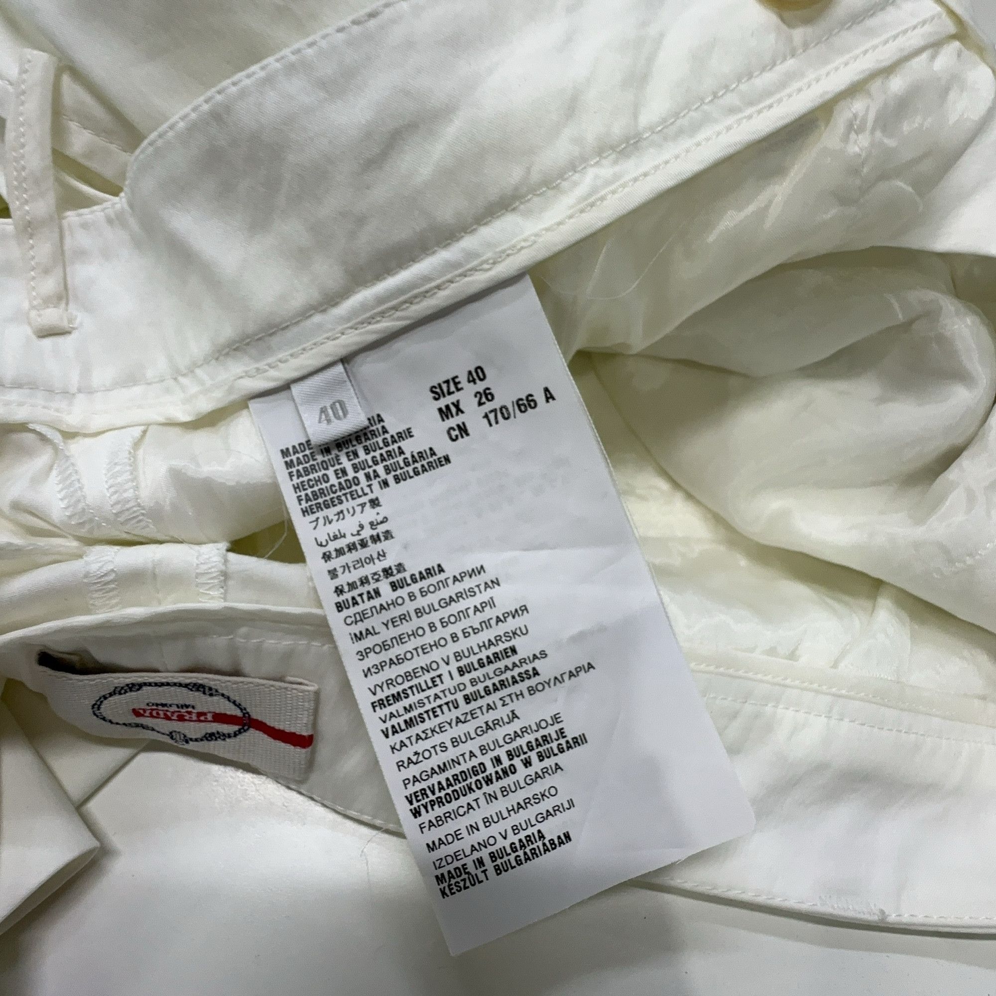 Prada Prada White Pants Size 40 Size 27" / US 4 / IT 40 - 3 Thumbnail