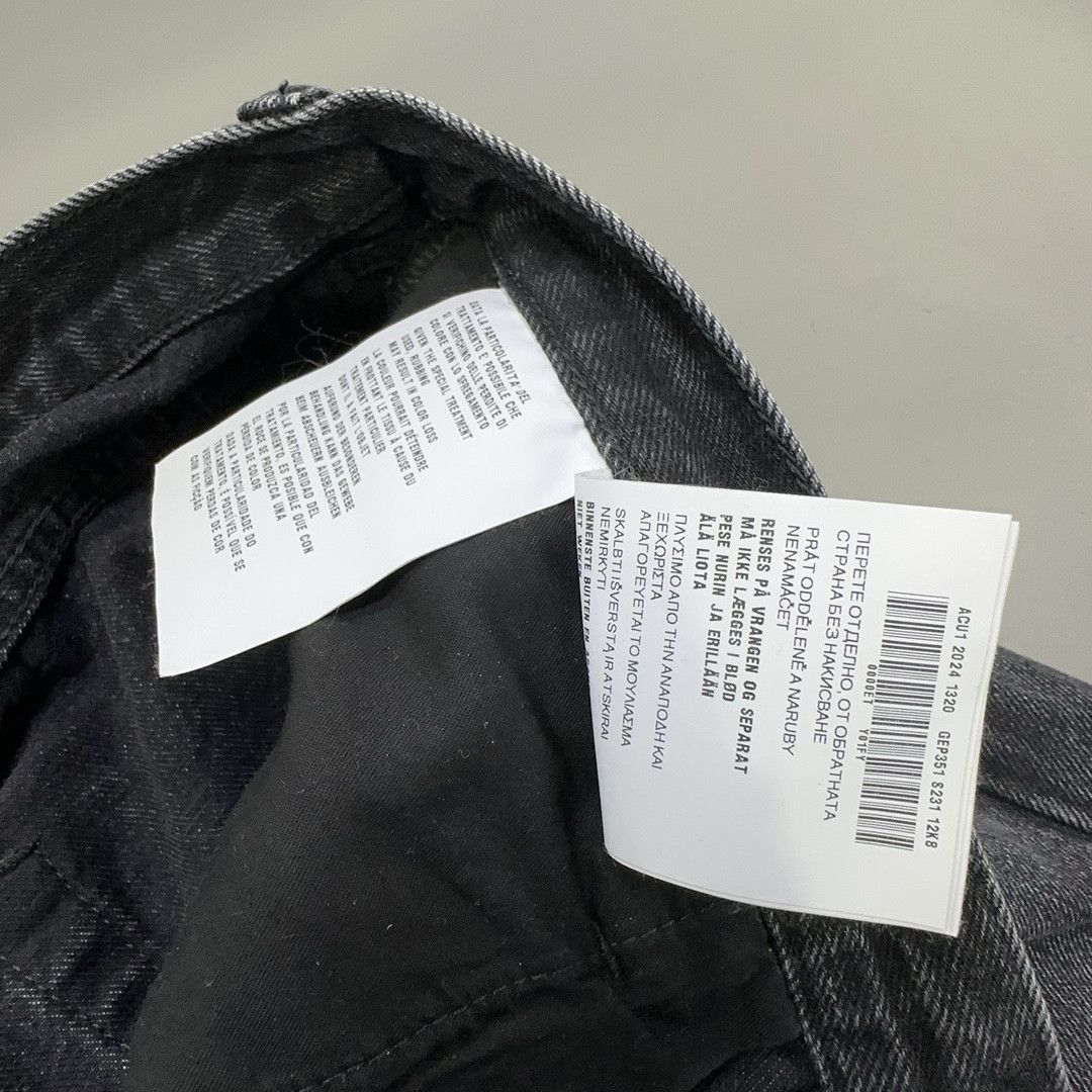 Prada Prada Triangle Logo Black Denim Jeans Size 31 Size US 31 - 4 Thumbnail