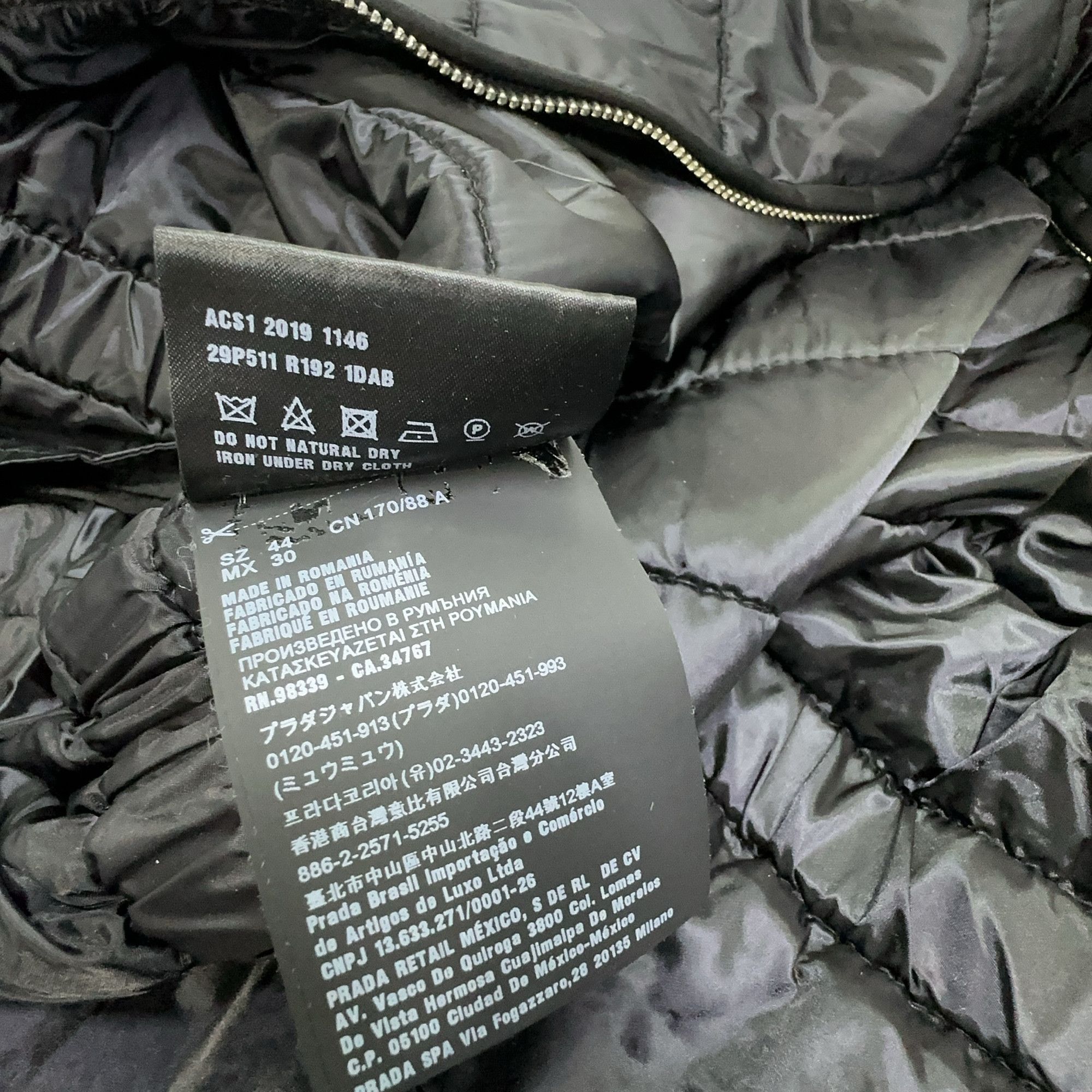 Prada Prada Hooded Puffer Light Jacket Size S Size US S / EU 44-46 / 1 - 6 Thumbnail