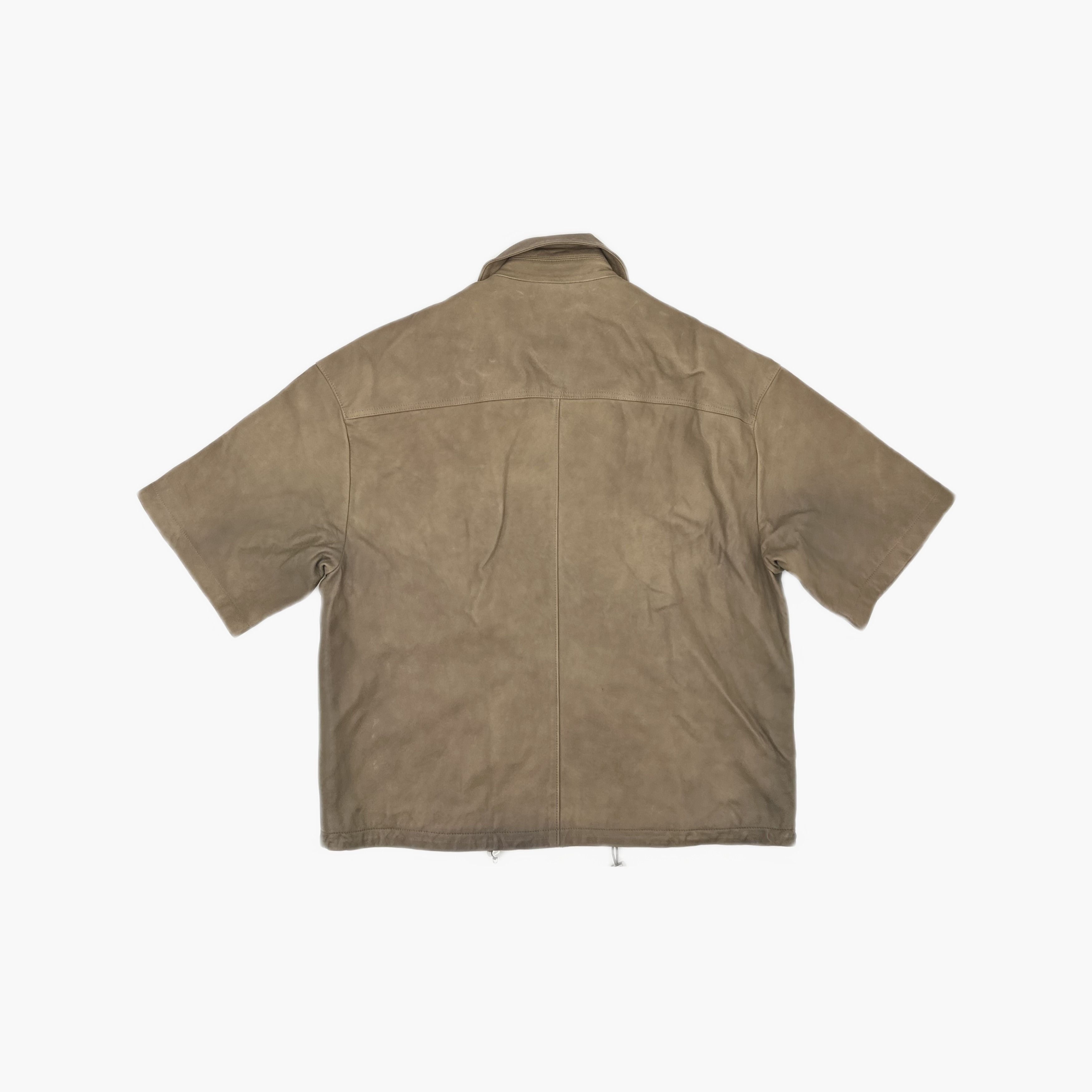 Prada Prada Nappa Leather Short Sleeve Zip Jacket Size 48 Size US M / EU 48-50 / 2 - 2 Thumbnail