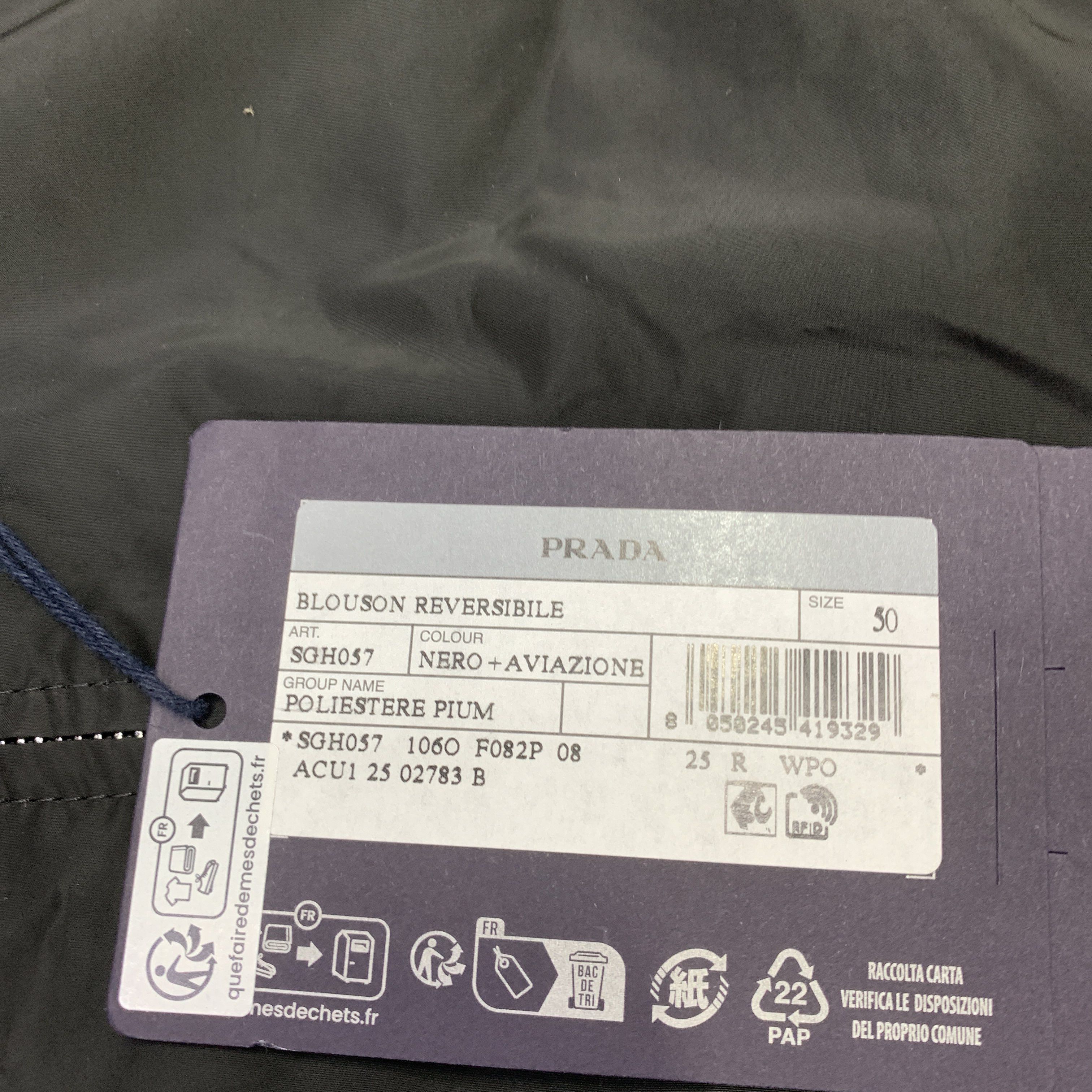Prada Prada Reversible Logo Blouson Jacket Size M Size US M / EU 48-50 / 2 - 4 Thumbnail