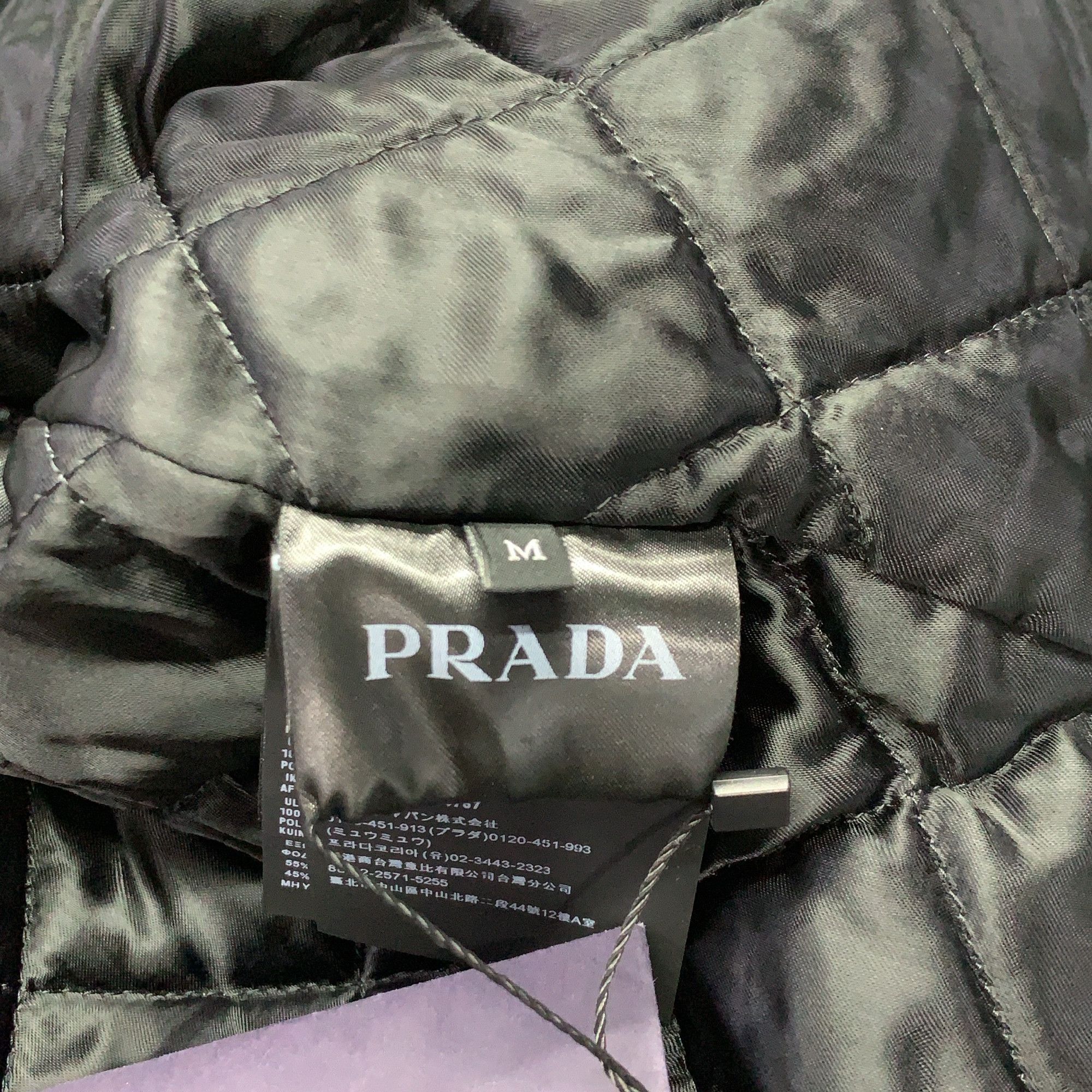 Prada Prada Black Zip-Up Jacket Size M Size US M / EU 48-50 / 2 - 3 Thumbnail
