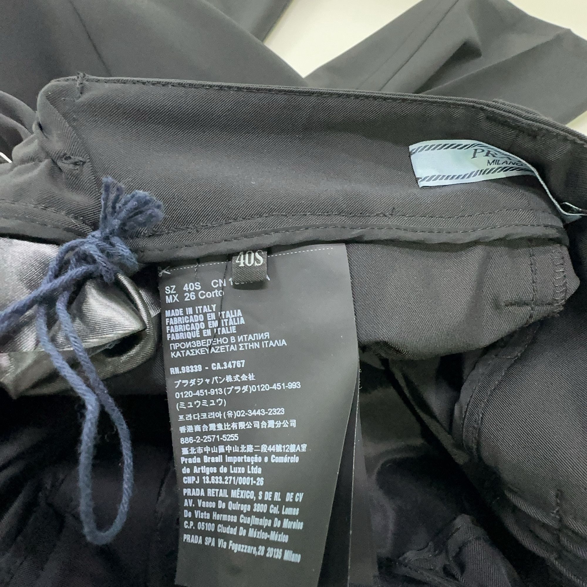 Prada Prada Black Trousers Size 40 Size 27" / US 4 / IT 40 - 8 Thumbnail