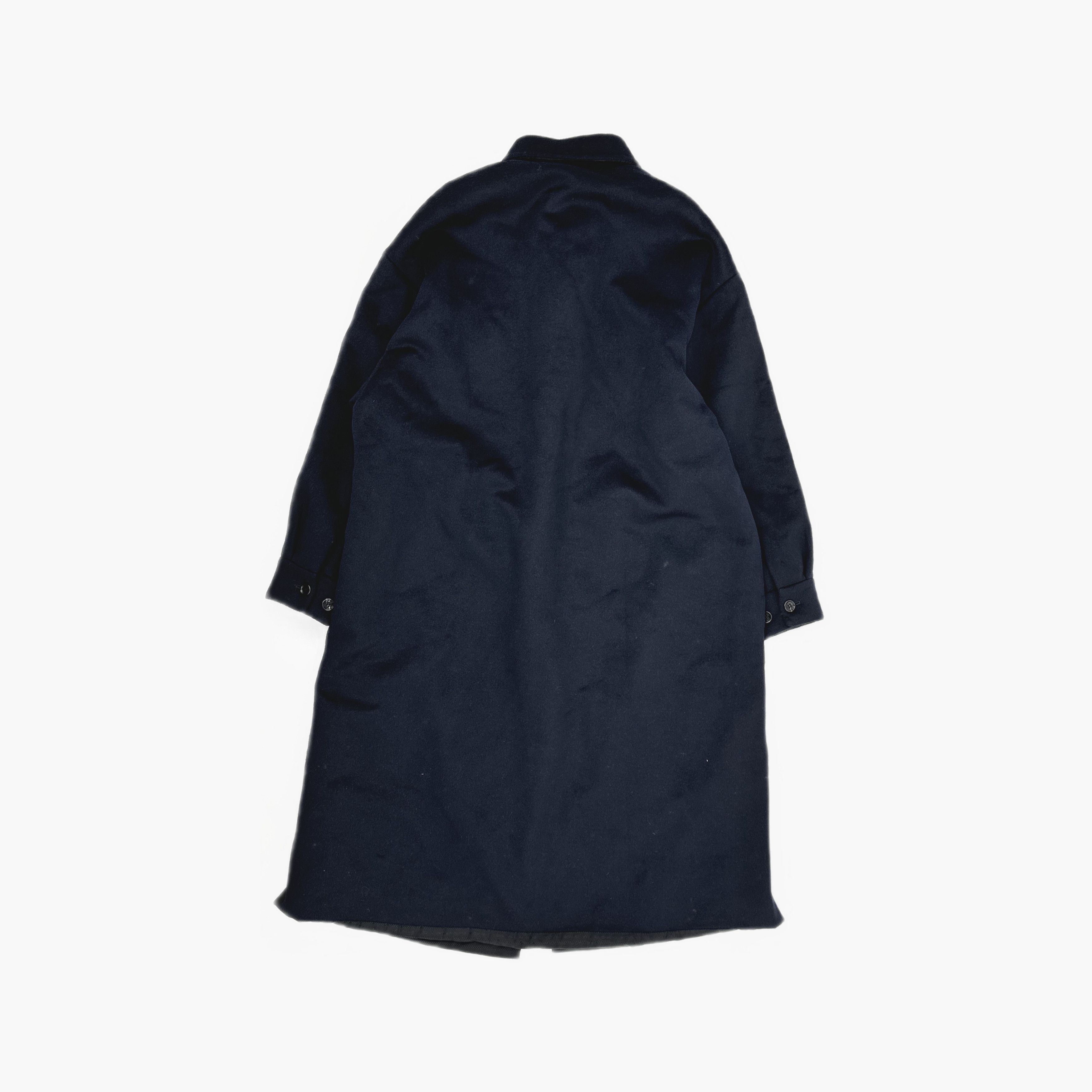 Prada PRADA Logo Patch Wool Coat Navy Size 40 Size S / US 4 / IT 40 - 2 Thumbnail