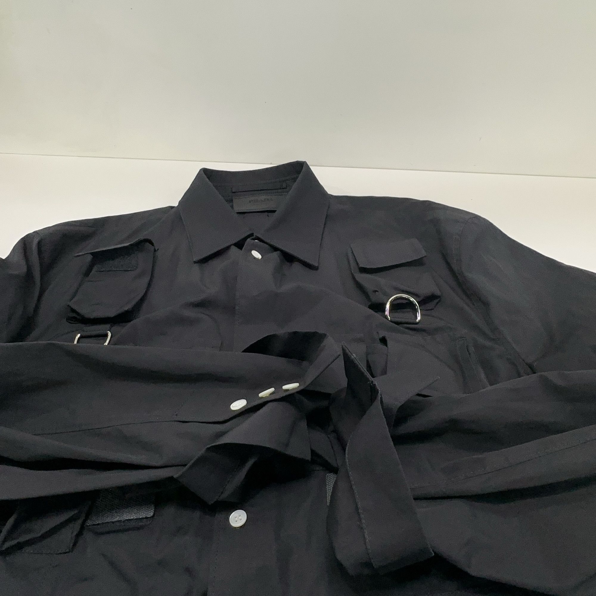 Prada Prada Multi-Pocket Utility Shirt Size M Size US M / EU 48-50 / 2 - 8 Thumbnail