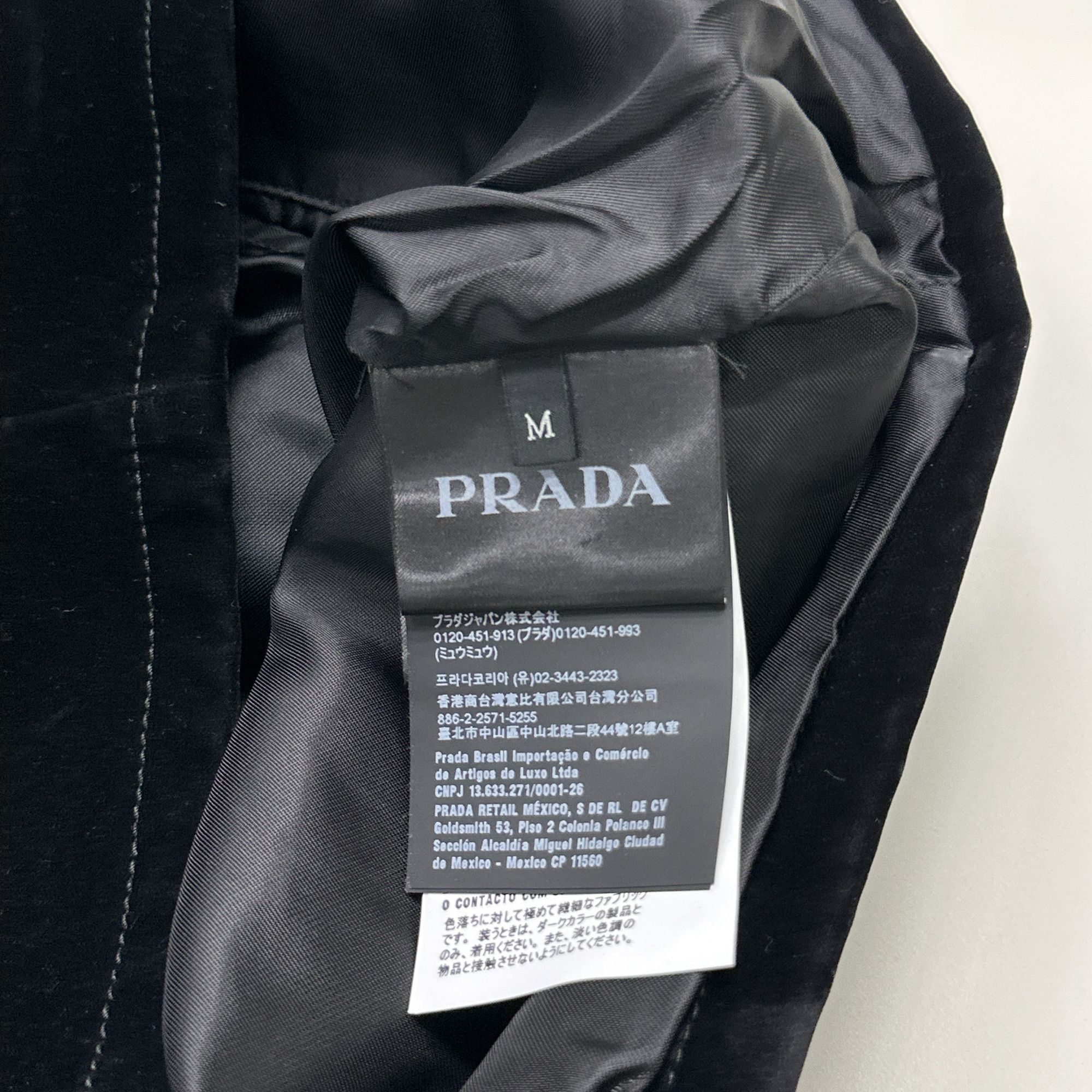 Prada Prada Velvet Logo Blouson Size M Size US M / EU 48-50 / 2 - 2 Thumbnail