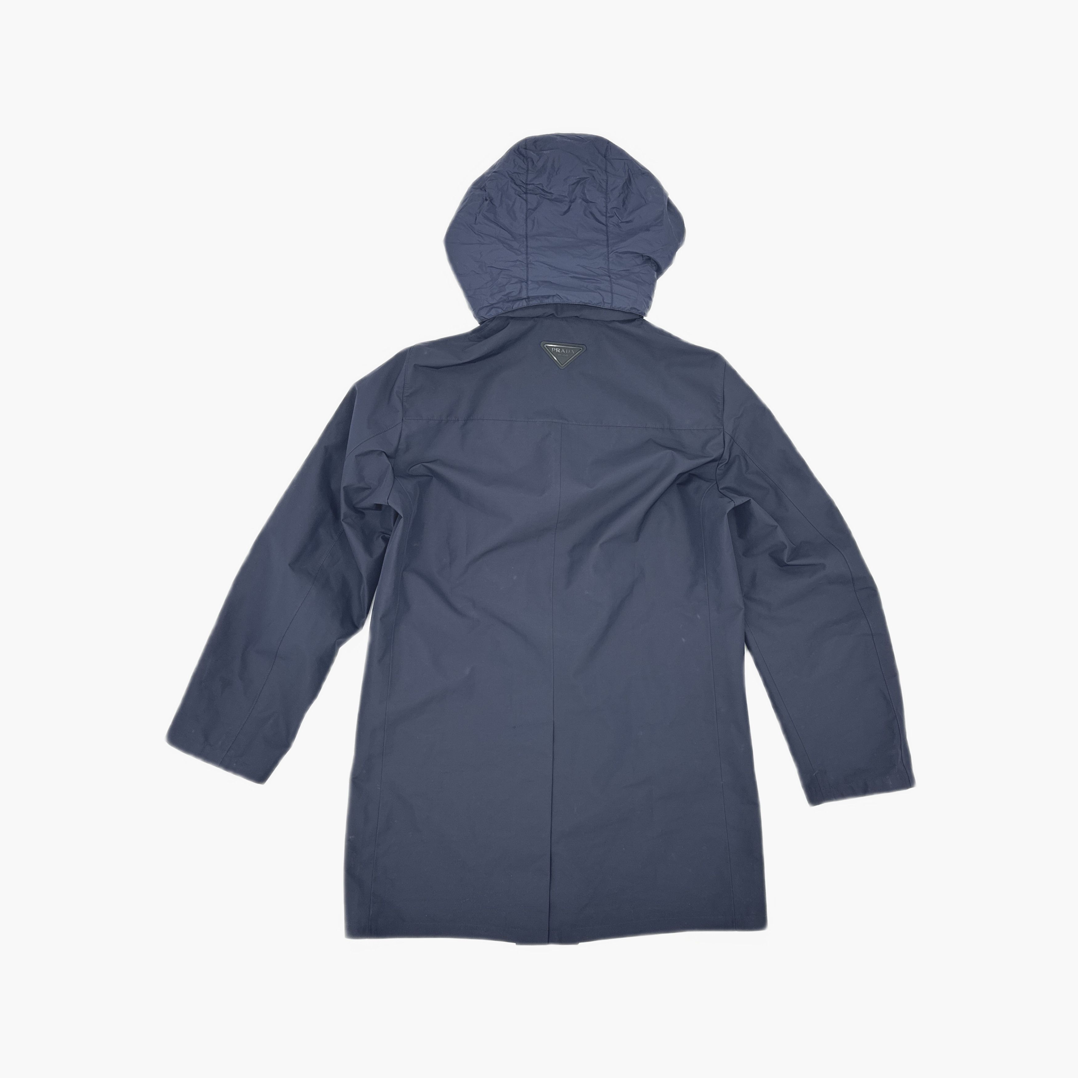 Prada Prada Navy Hooded Windbreaker Size M Size US M / EU 48-50 / 2 - 2 Thumbnail