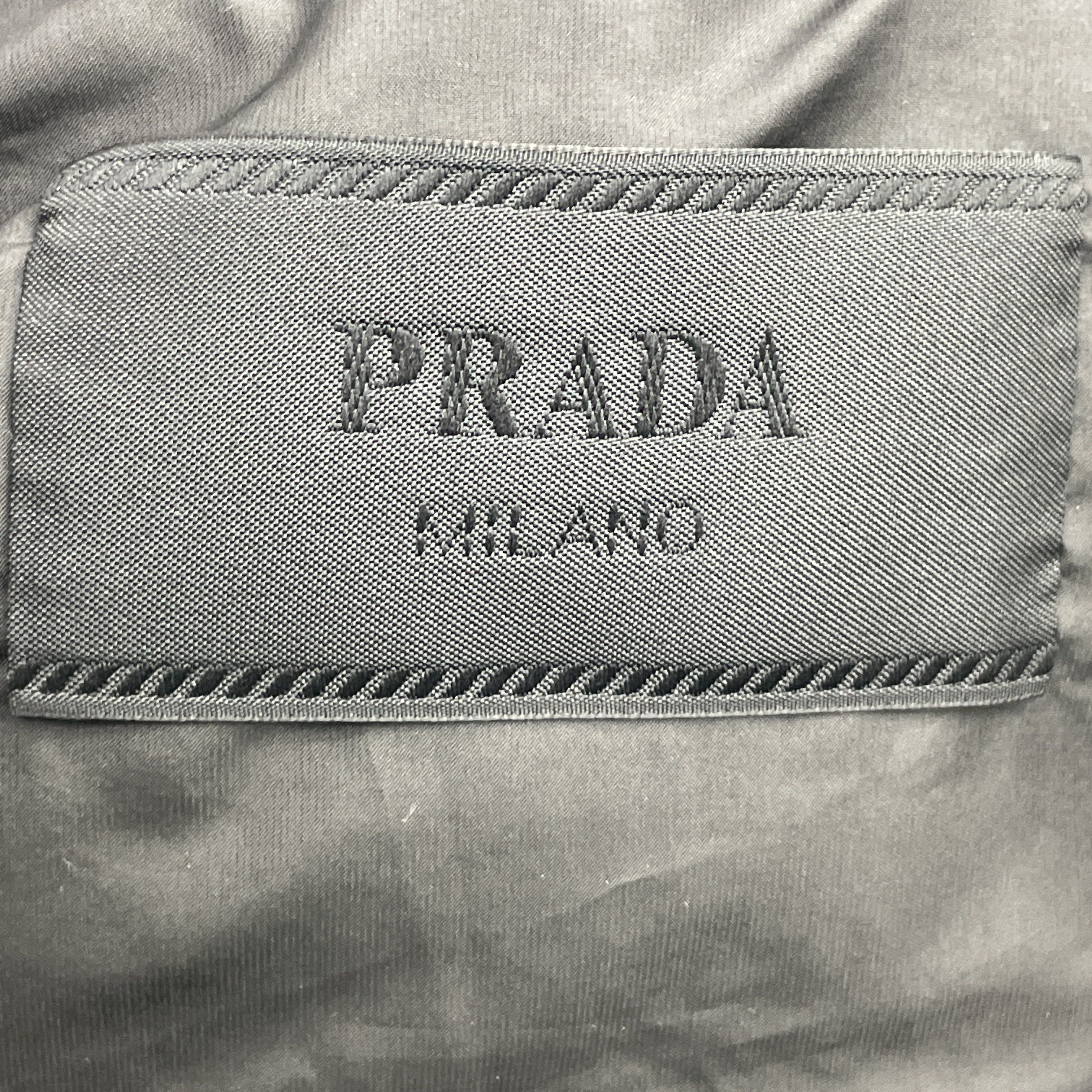 Prada Prada Enamel Logo Puffer Jacket Size 52 Size US L / EU 52-54 / 3 - 3 Thumbnail