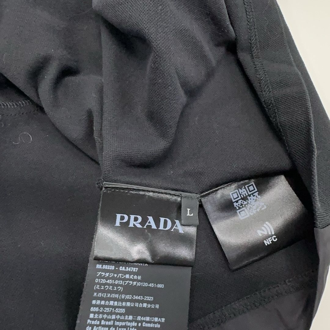 Prada Prada Nylon Detail Long Sleeve T-Shirt Size L Size US L / EU 52-54 / 3 - 4 Thumbnail