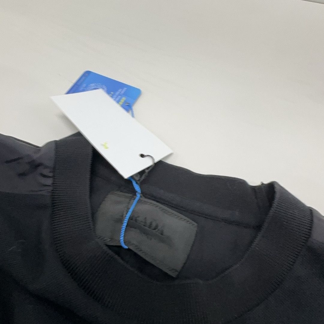 Prada Prada Nylon Detail Long Sleeve T-Shirt Size L Size US L / EU 52-54 / 3 - 5 Thumbnail