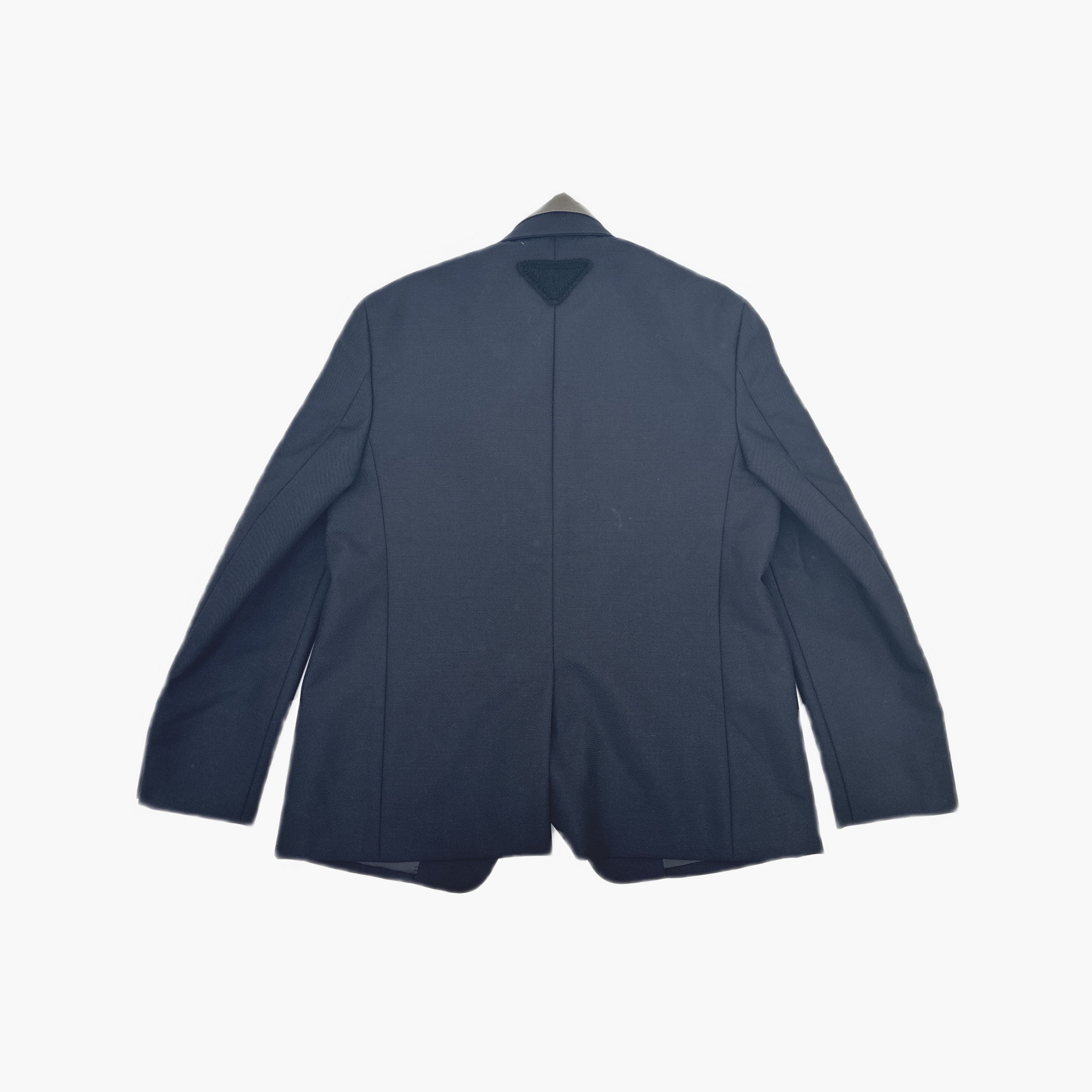 Prada Prada Contrast Collar Wool Blazer Size 38R Size 38R - 2 Thumbnail