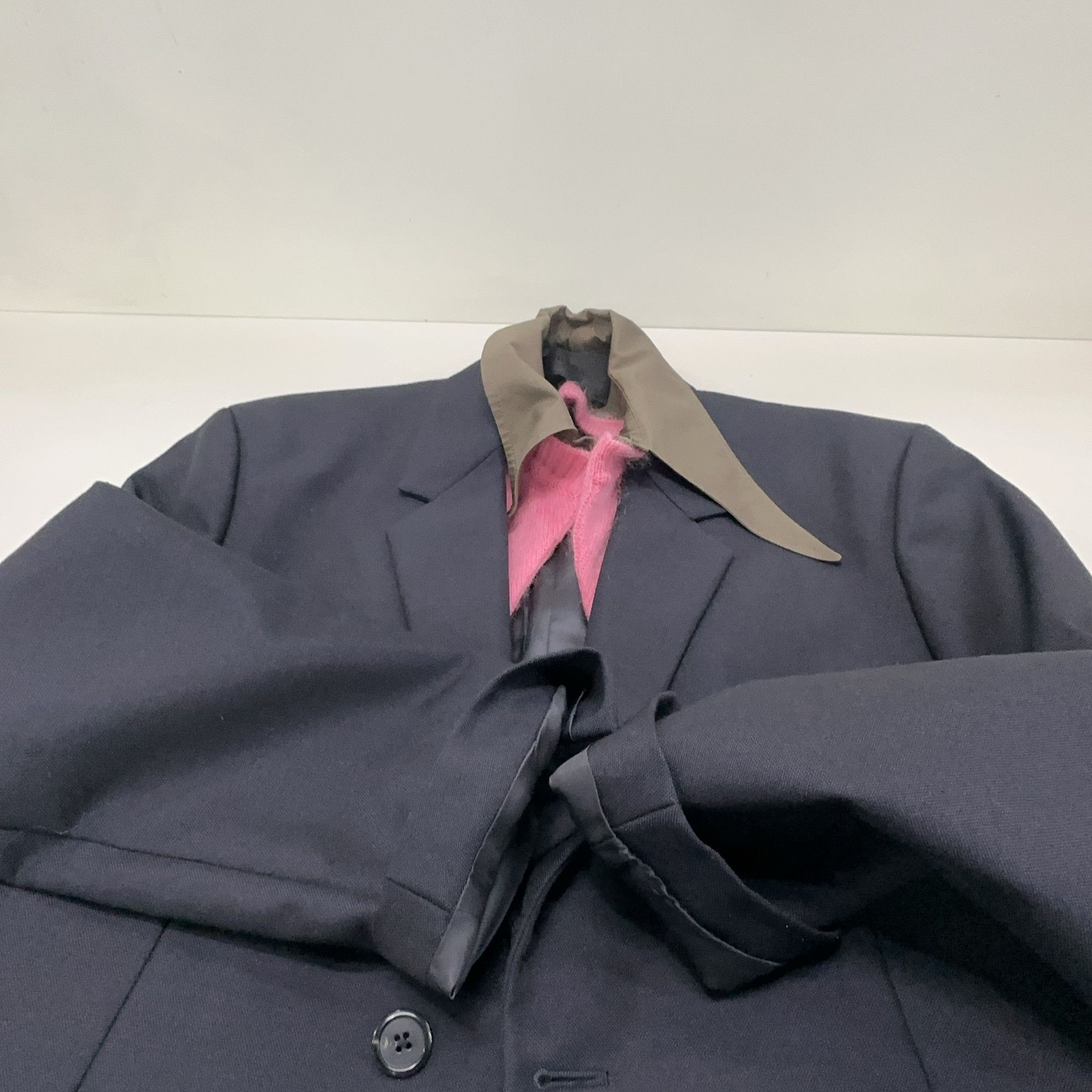 Prada Prada Contrast Collar Wool Blazer Size 38R Size 38R - 8 Thumbnail