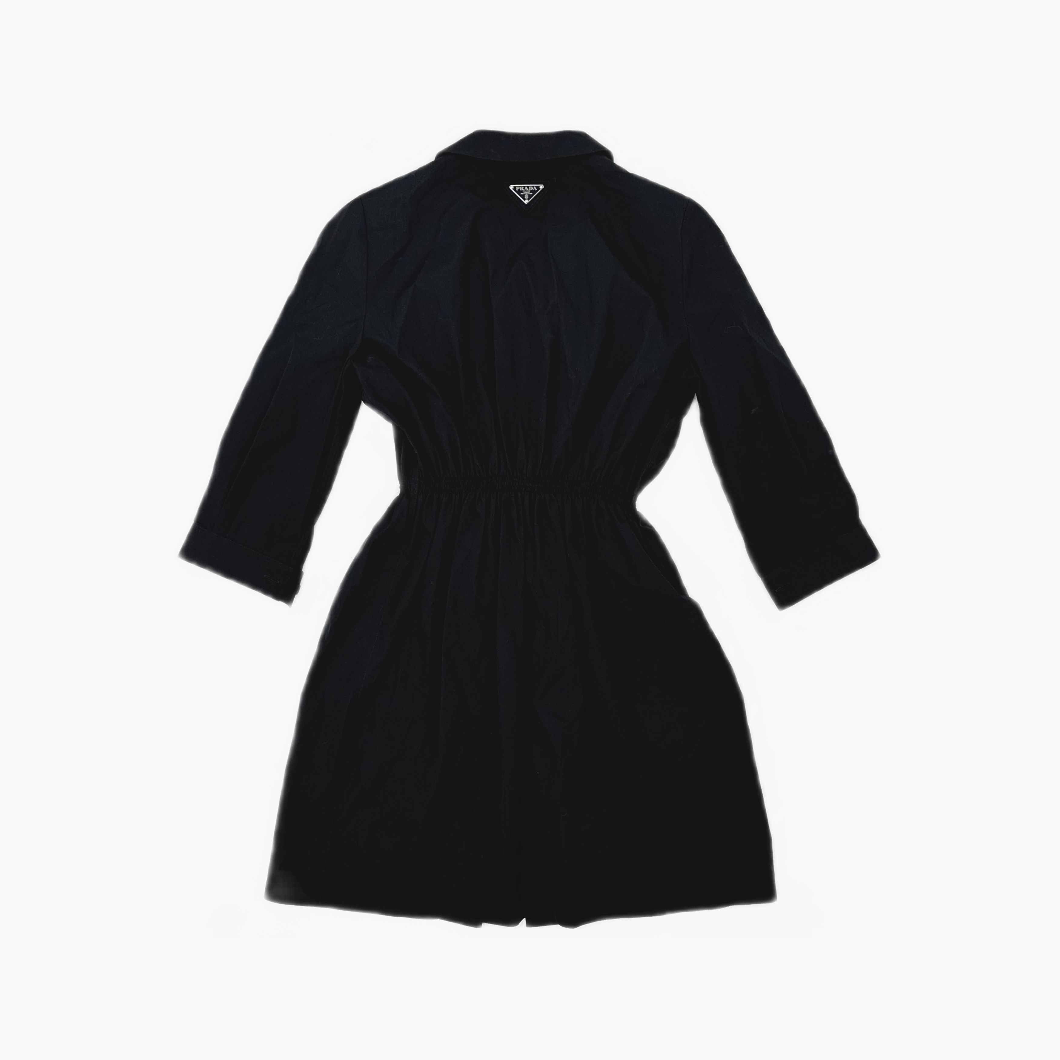 Prada Prada Black Poplin Mini Dress Size 38 Size XS / US 0-2 / IT 36-38 - 2 Thumbnail