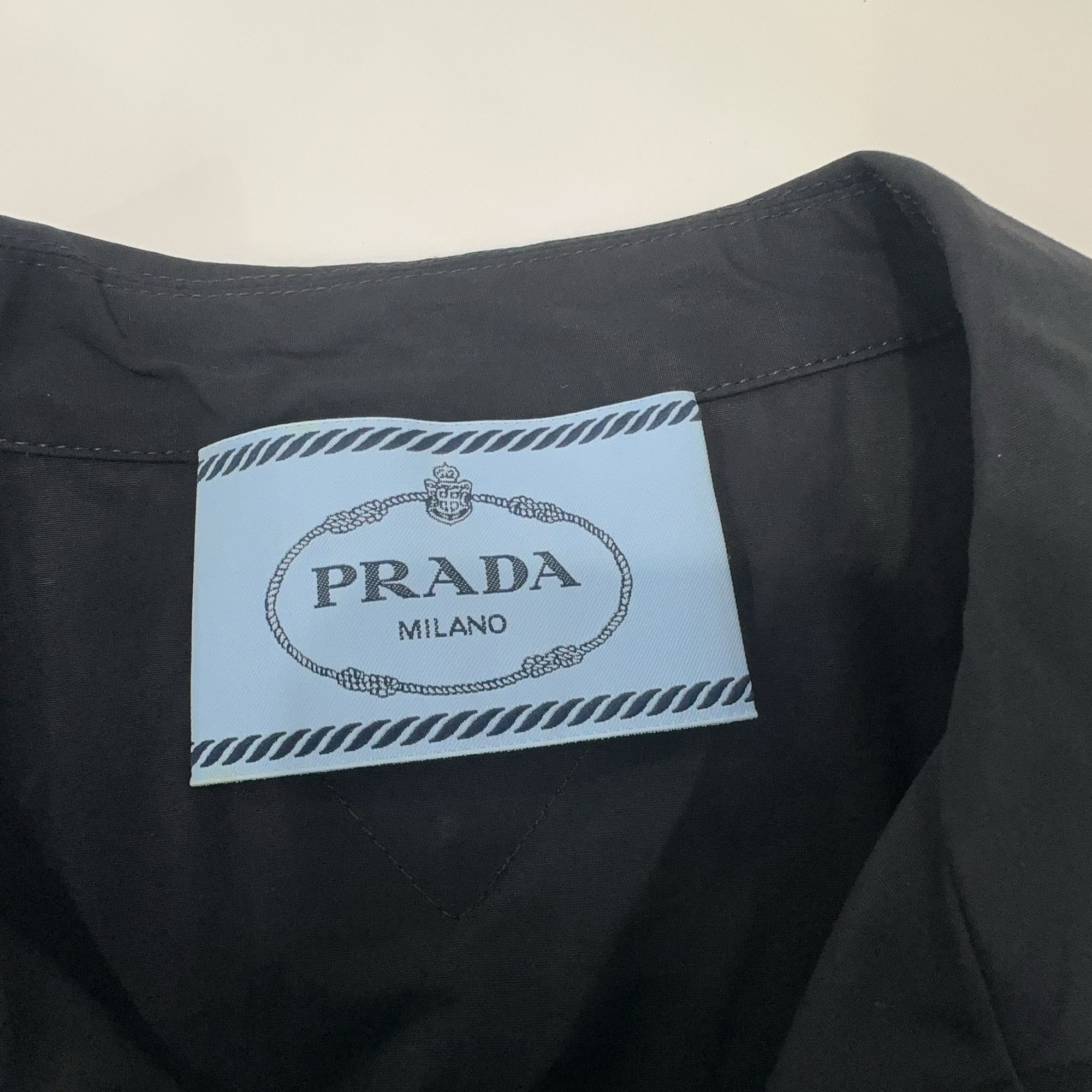 Prada Prada Black Poplin Mini Dress Size 38 Size XS / US 0-2 / IT 36-38 - 5 Thumbnail