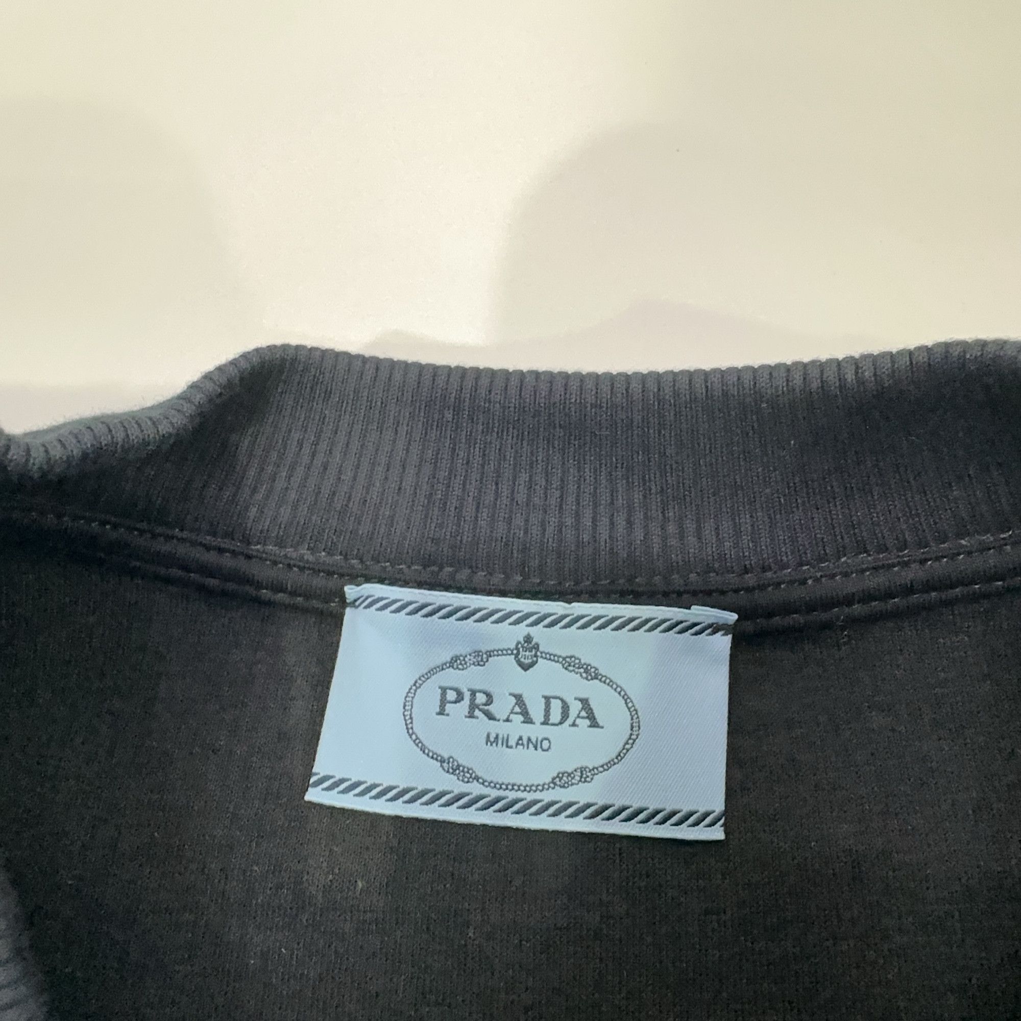 Prada Prada Logo Sweatshirt Mini Dress Black M Size M / US 6-8 / IT 42-44 - 6 Thumbnail