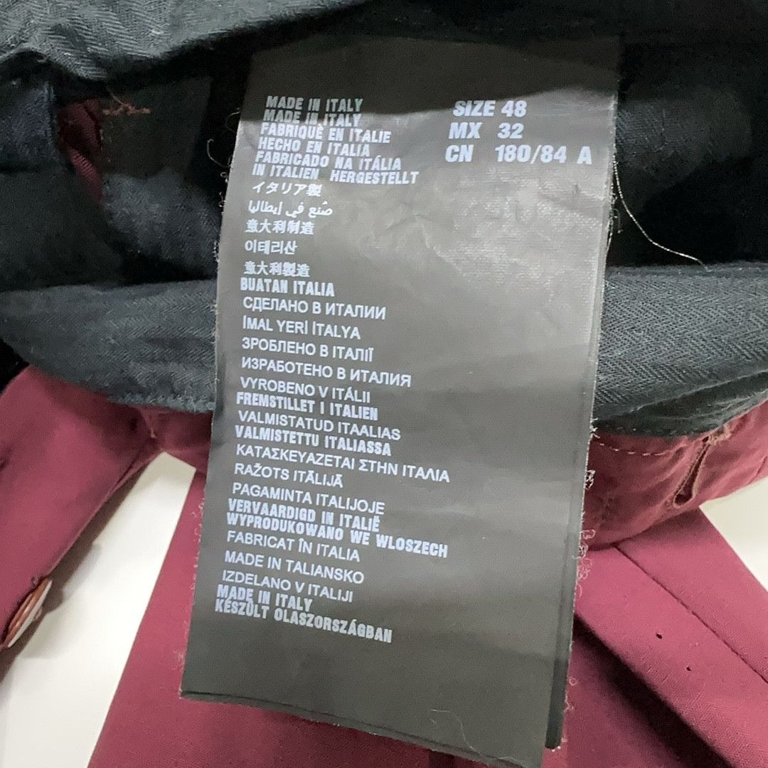 Prada Prada Burgundy Contrast Panel Pants Size 32 Size US 32 / EU 48 - 4 Thumbnail