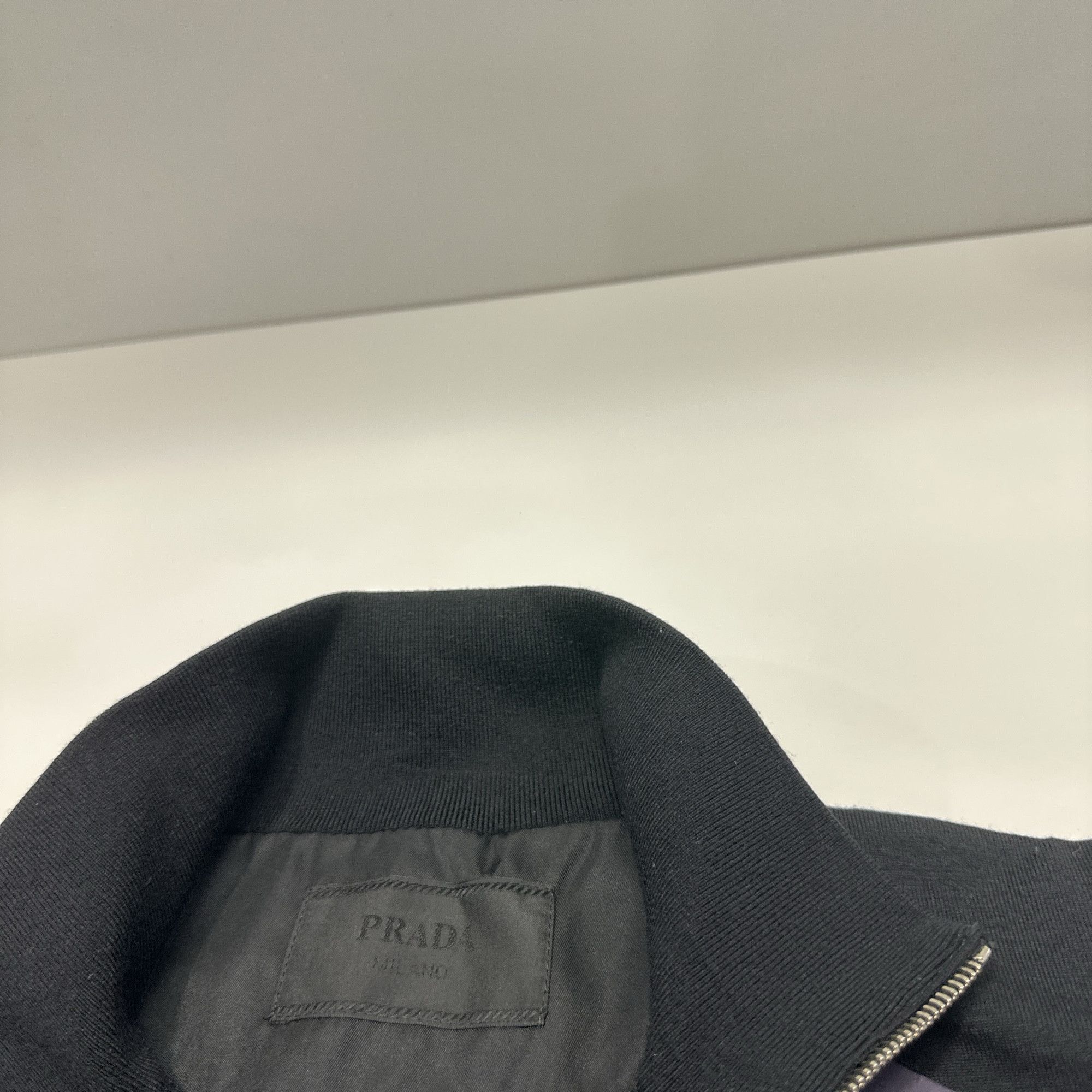 Prada Prada Logo Patch Zip-Up Cardigan Size M Size US M / EU 48-50 / 2 - 4 Thumbnail