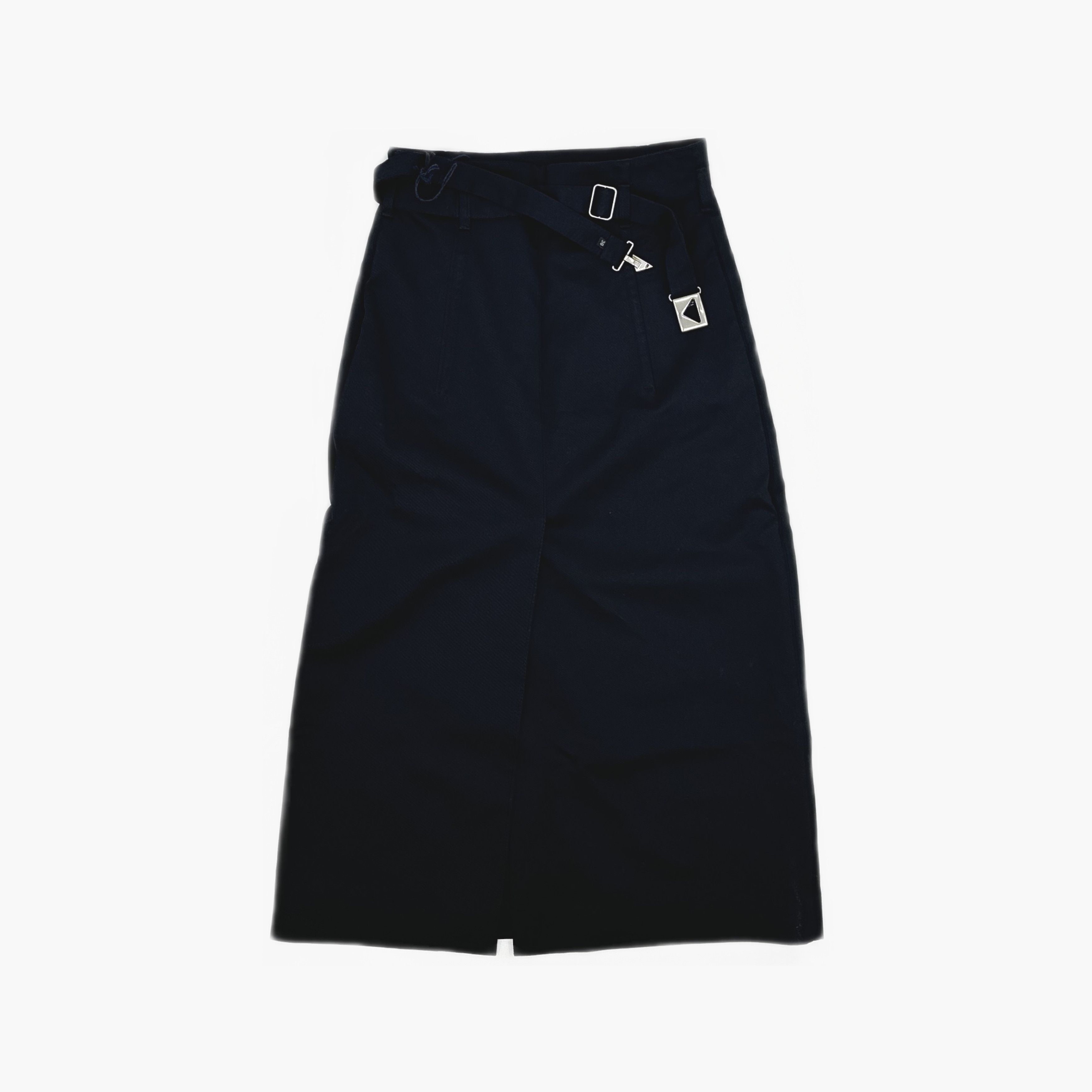 Prada Prada Black Cotton Midi Skirt Size 38 Size 26" / US 2 / IT 38 - 2 Thumbnail