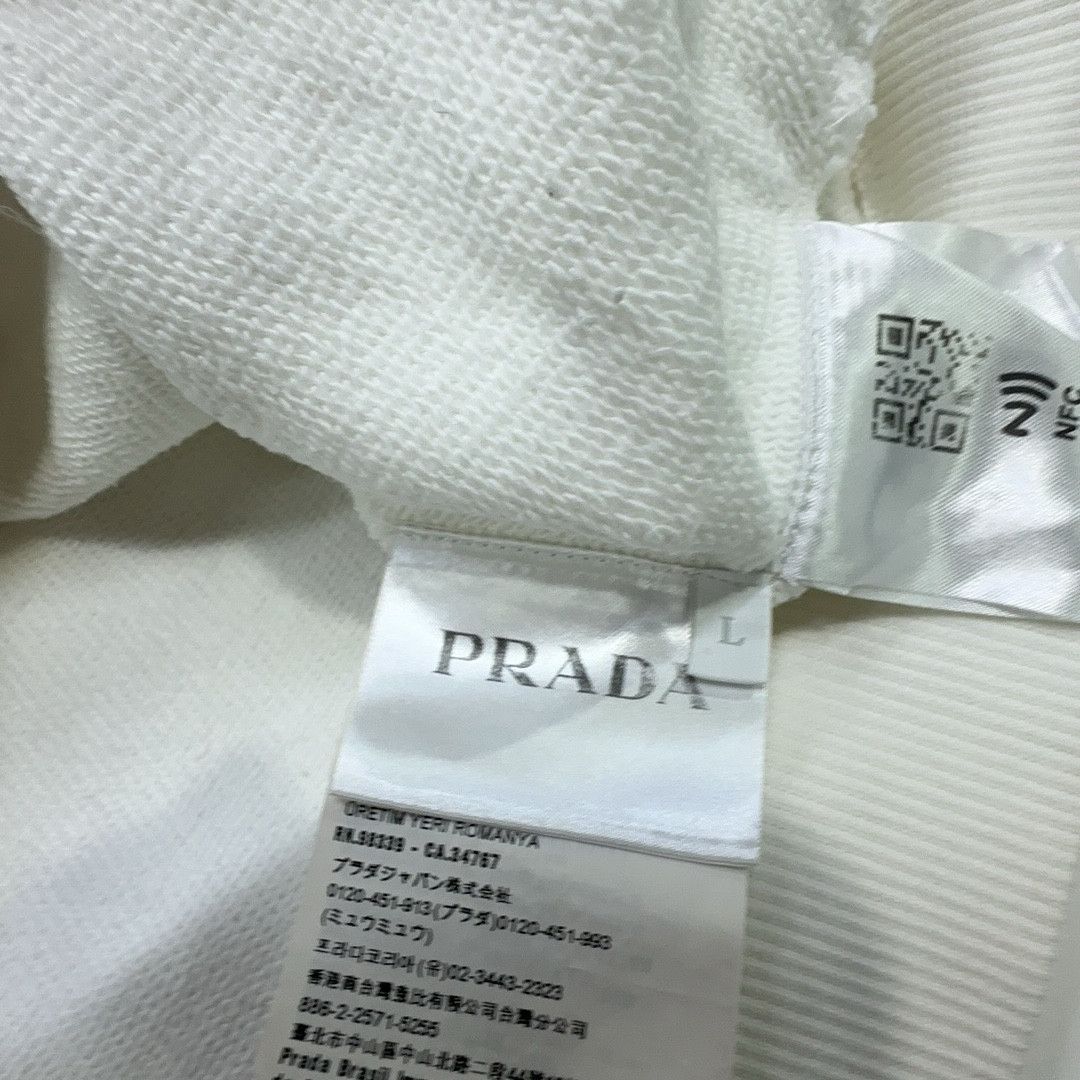 Prada Prada Logo Print Sweatshirt Size L Size US L / EU 52-54 / 3 - 4 Thumbnail