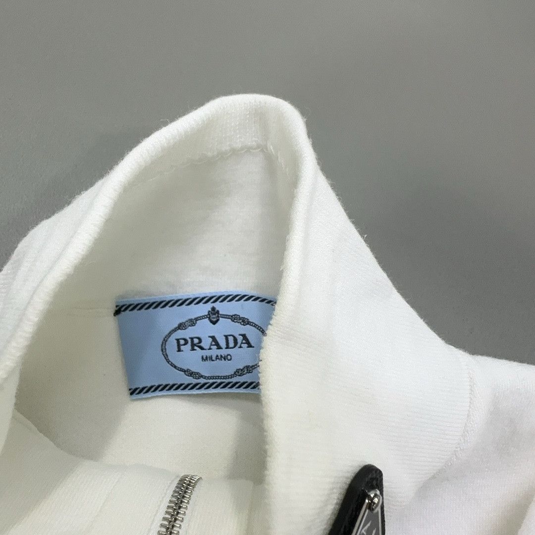 Prada Prada Logo Zip Sleeveless Knit Sweater Size 36 Size XS / US 0-2 / IT 36-38 - 6 Thumbnail