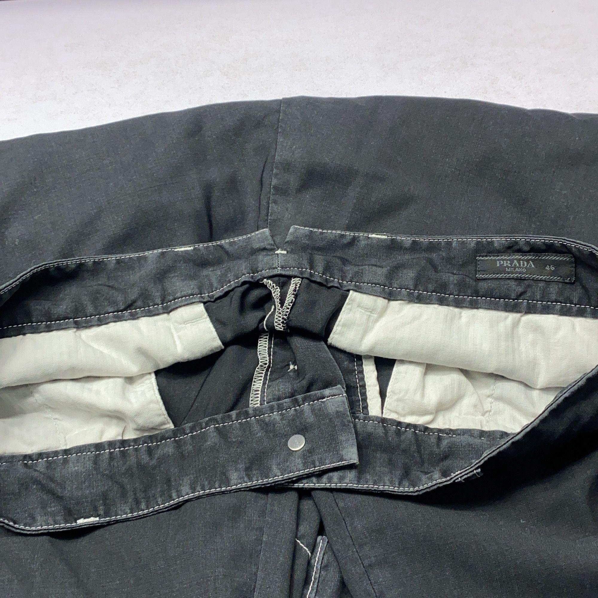 Prada Prada Contrast Stitch Casual Pants Size 46 Size US 30 / EU 46 - 9 Thumbnail