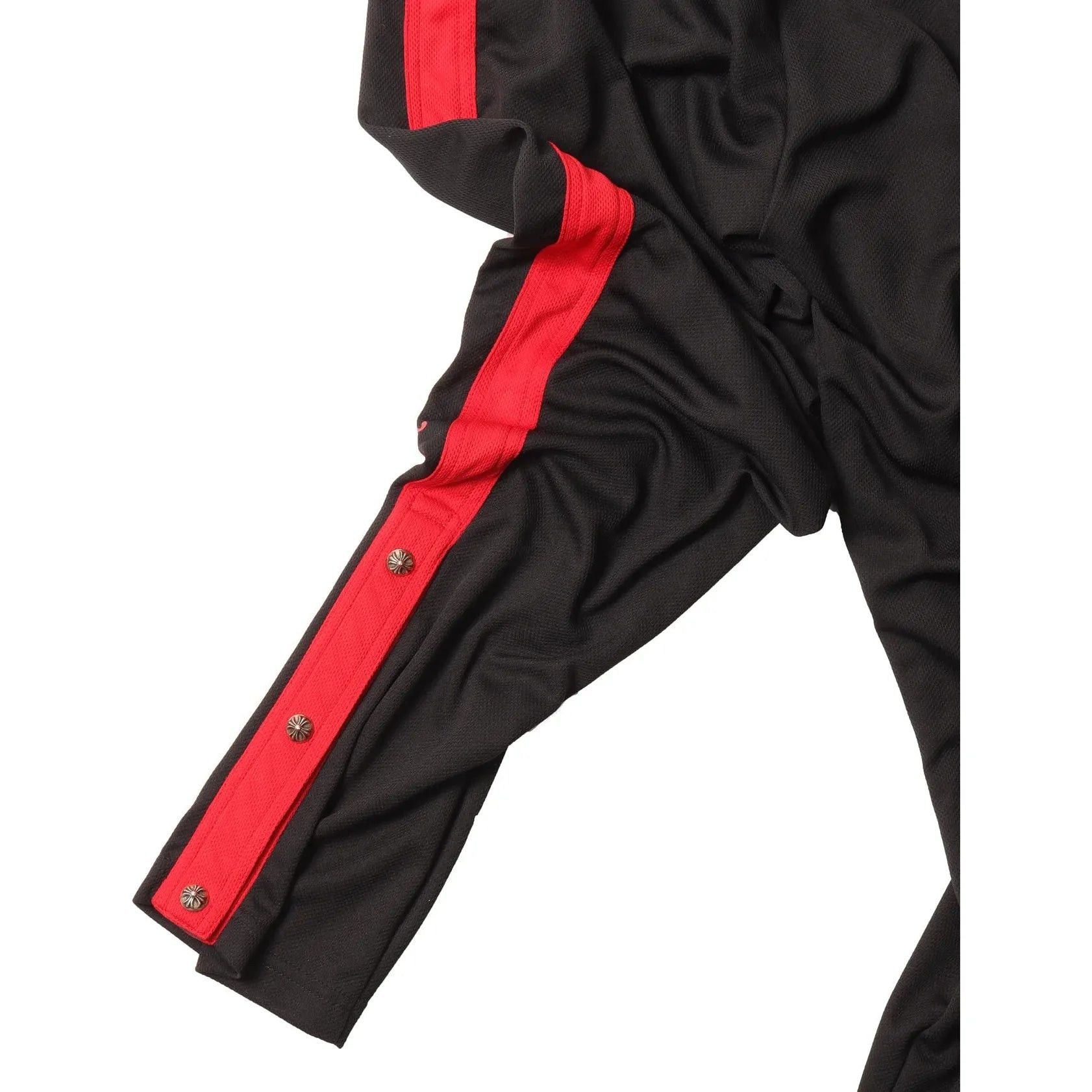 Chrome Hearts Snap Hardware Stripe Track Pants Black/Red Size US 30 / EU 46 - 3 Thumbnail