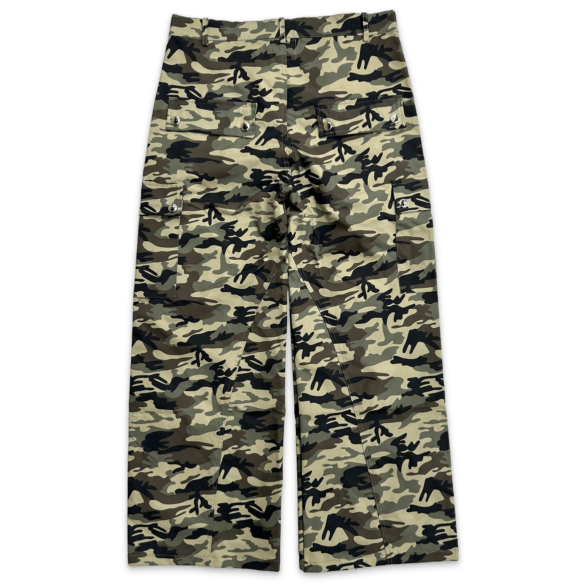 Saint Vanity Nylon Cargo Pants Green Camo Size US 36 / EU 52 - 2 Thumbnail