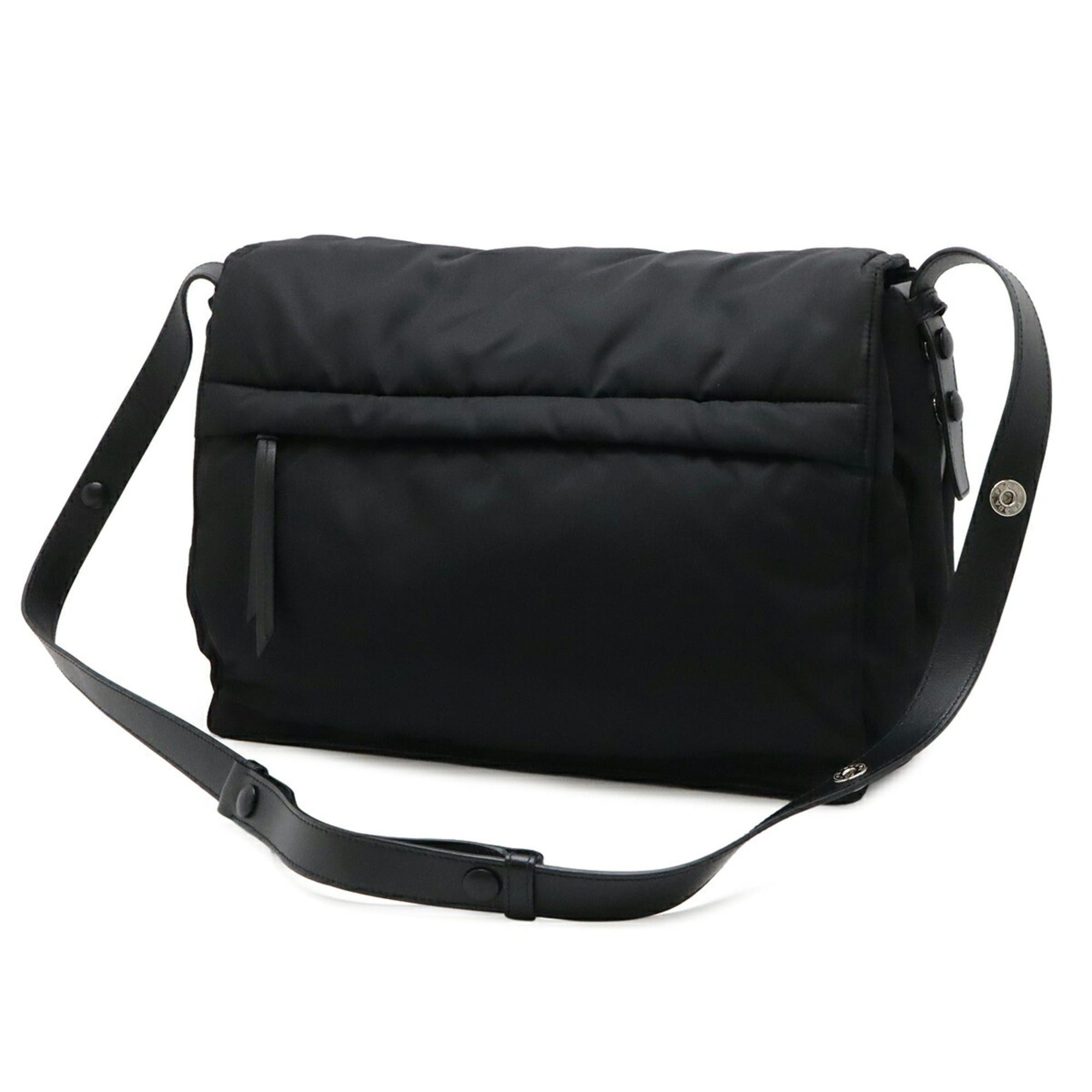 Prada PRADA Re-Nylon Triangle Padded Shoulder Bag/Handbag, Leather, Black (NERO) 1BD256 Size ONE SIZE - 3 Thumbnail