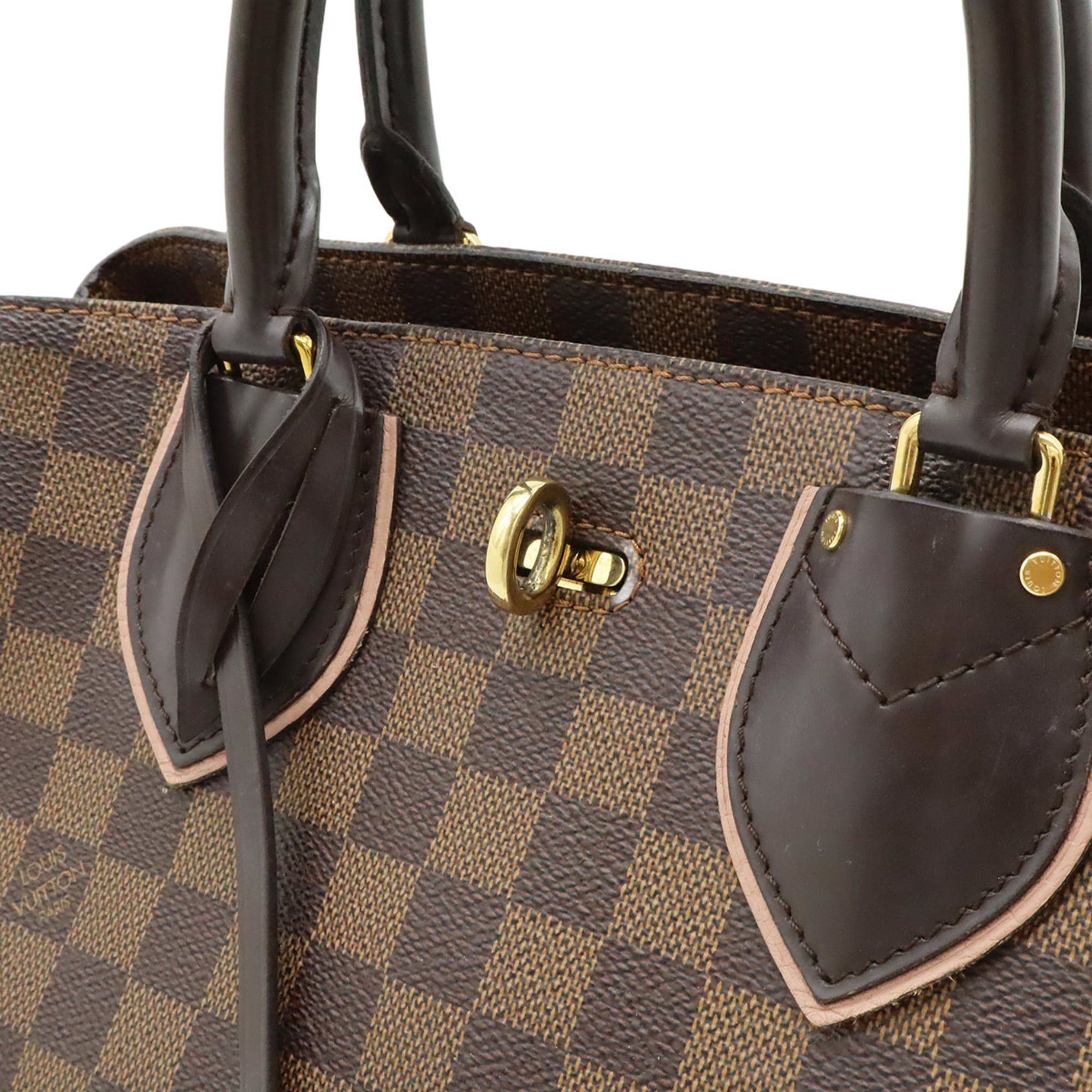 Louis Vuitton LOUIS VUITTON Damier Normandie Handbag Brown Magnolia Pink Shoulder Bag N41488 Size ONE SIZE - 10 Thumbnail