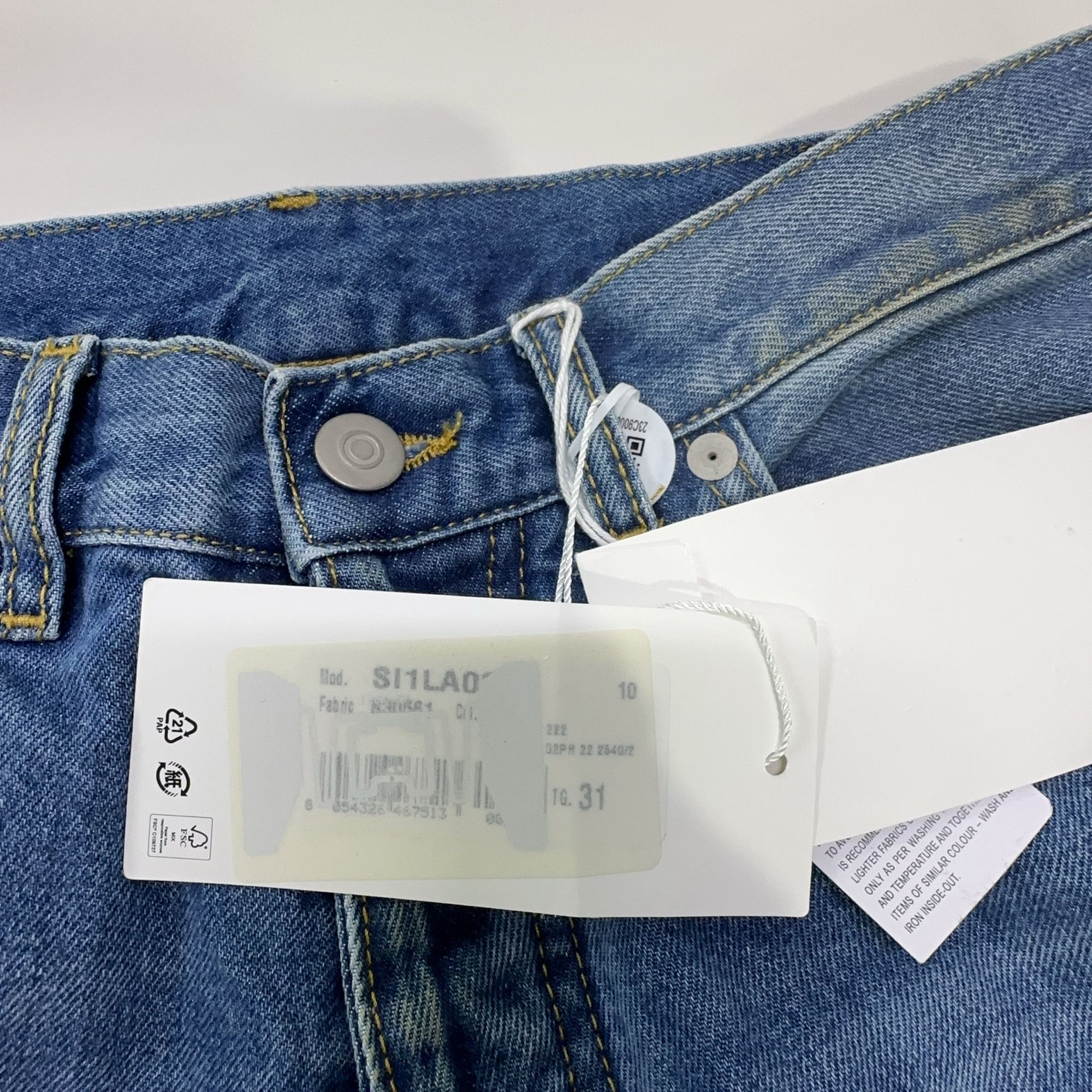 Maison Margiela Maison Margiela Blue Denim Jeans Size 31 Size US 31 - 6 Thumbnail