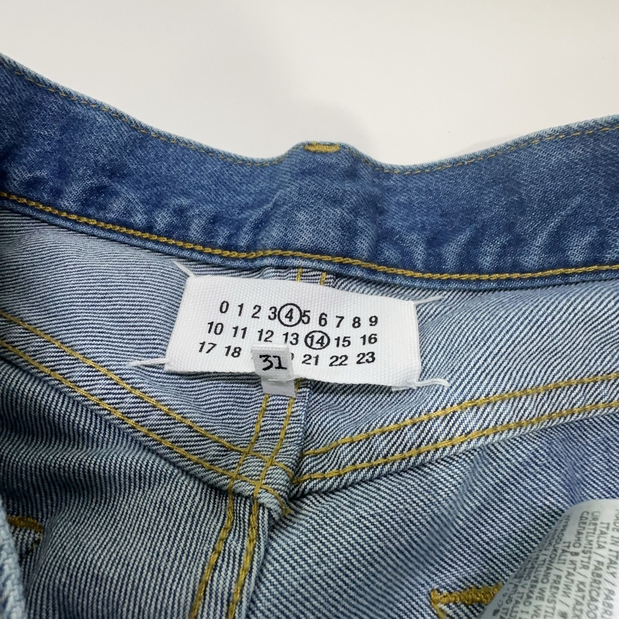 Maison Margiela Maison Margiela Blue Denim Jeans Size 31 Size US 31 - 4 Thumbnail