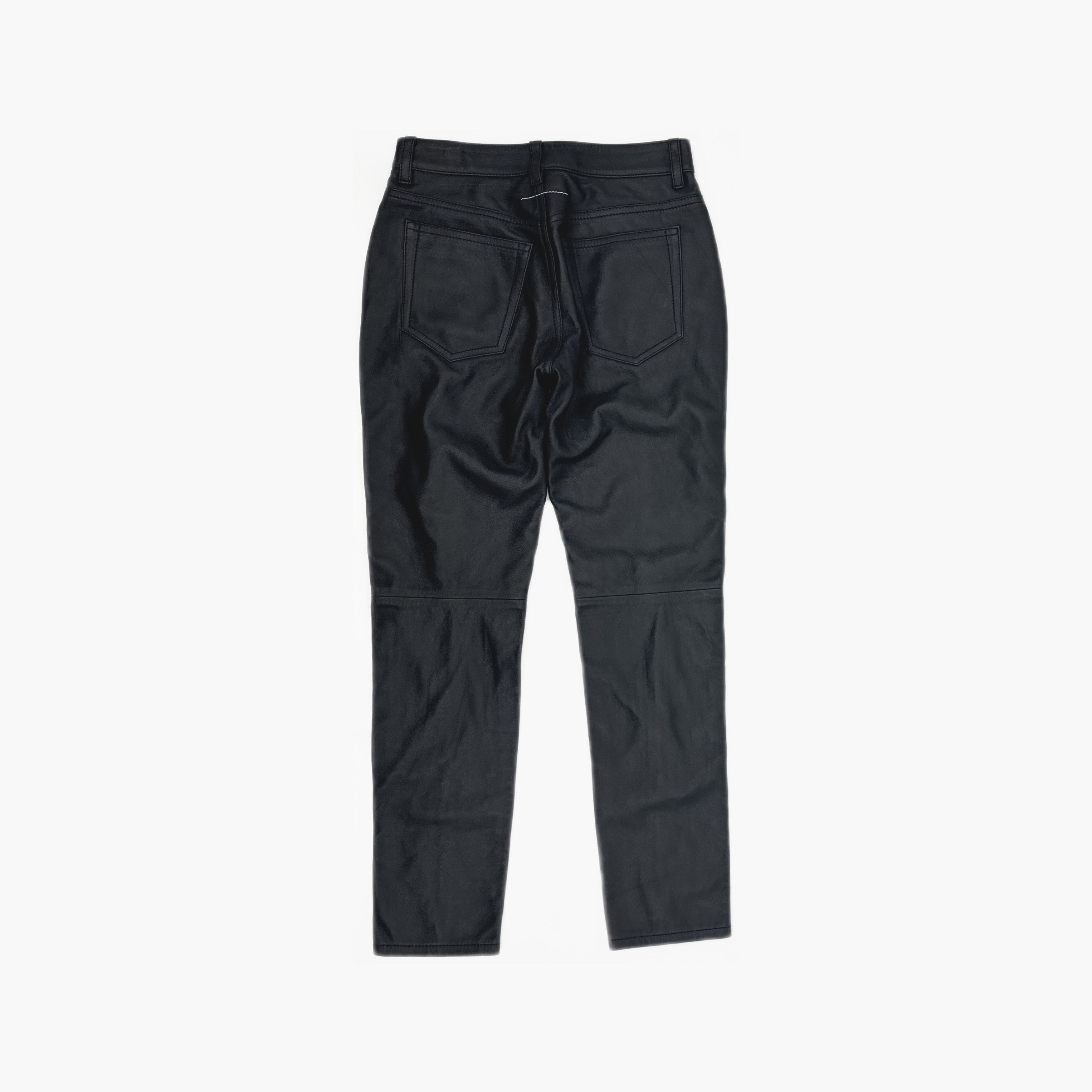 MM6 MM6 Maison Margiela Leather Pants Size 40 Size 27" / US 4 / IT 40 - 2 Thumbnail