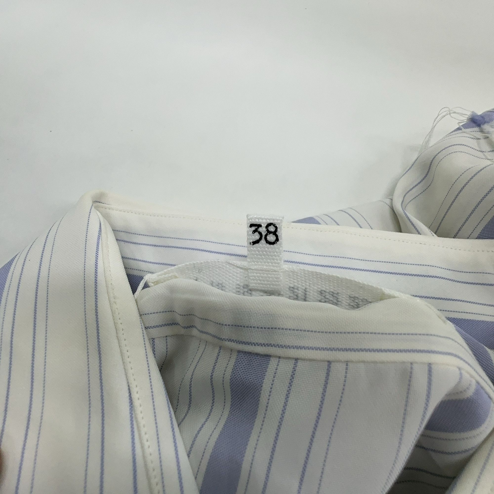 Maison Margiela Maison Margiela Blue Striped Button Up Shirt Size 38 Size XS / US 0-2 / IT 36-38 - 4 Thumbnail