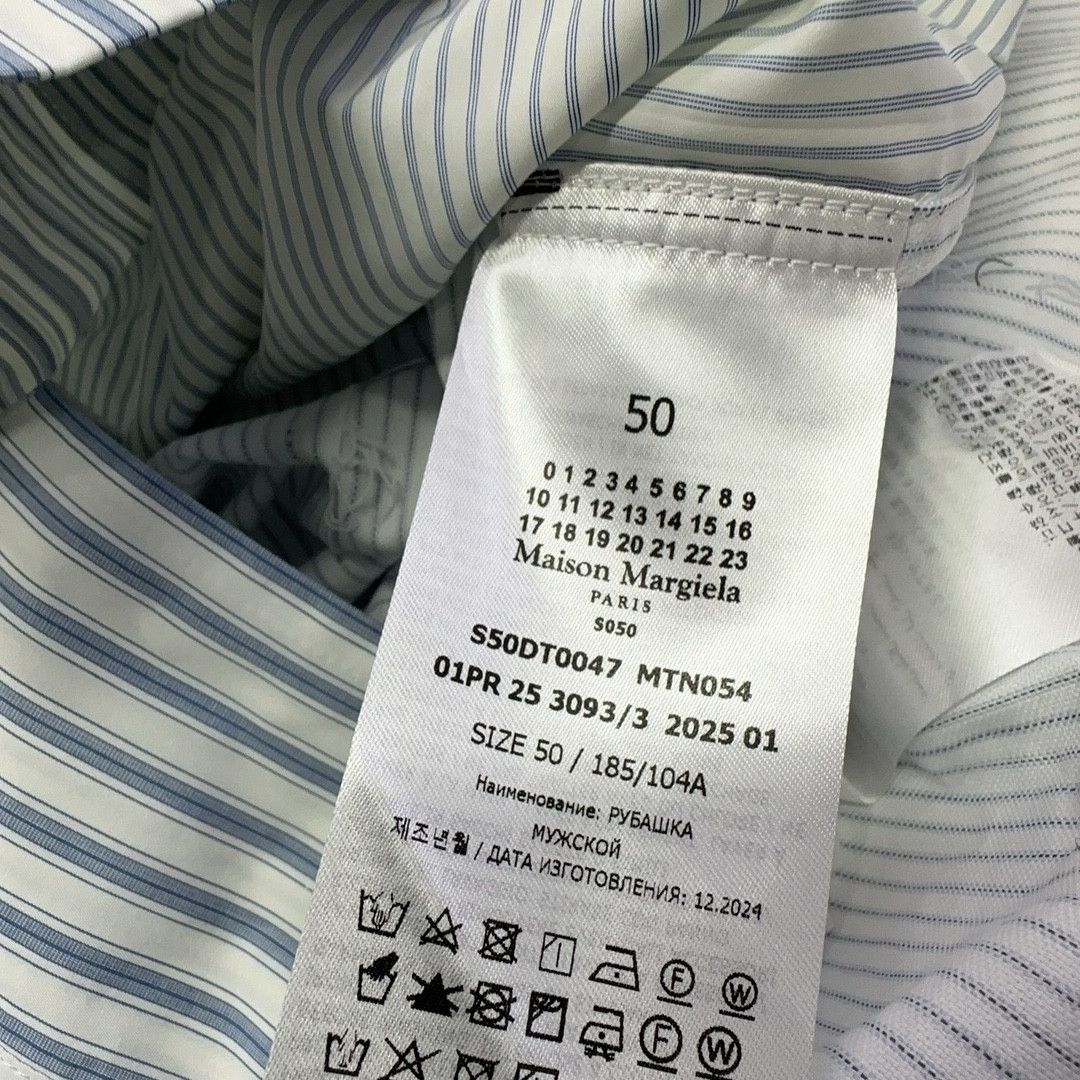 Maison Margiela Maison Margiela Striped Button Up Shirt Size 50 Size US M / EU 48-50 / 2 - 5 Thumbnail