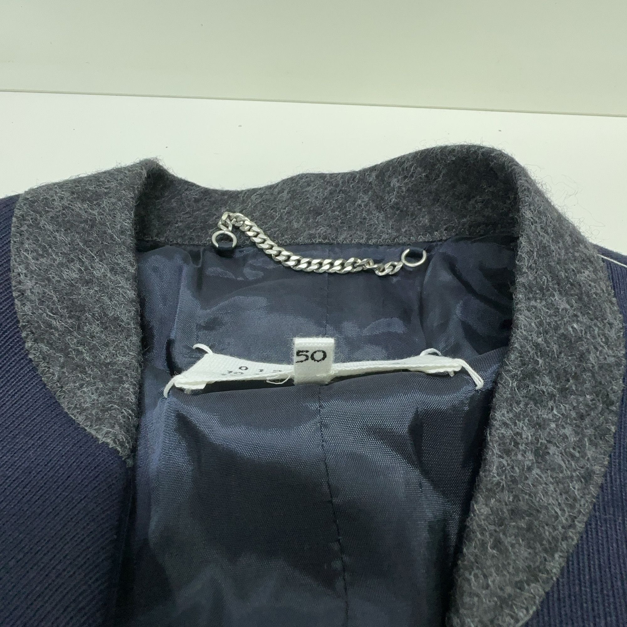 Maison Margiela Maison Margiela Collarless Wool Coat Size 50 Size US M / EU 48-50 / 2 - 3 Thumbnail