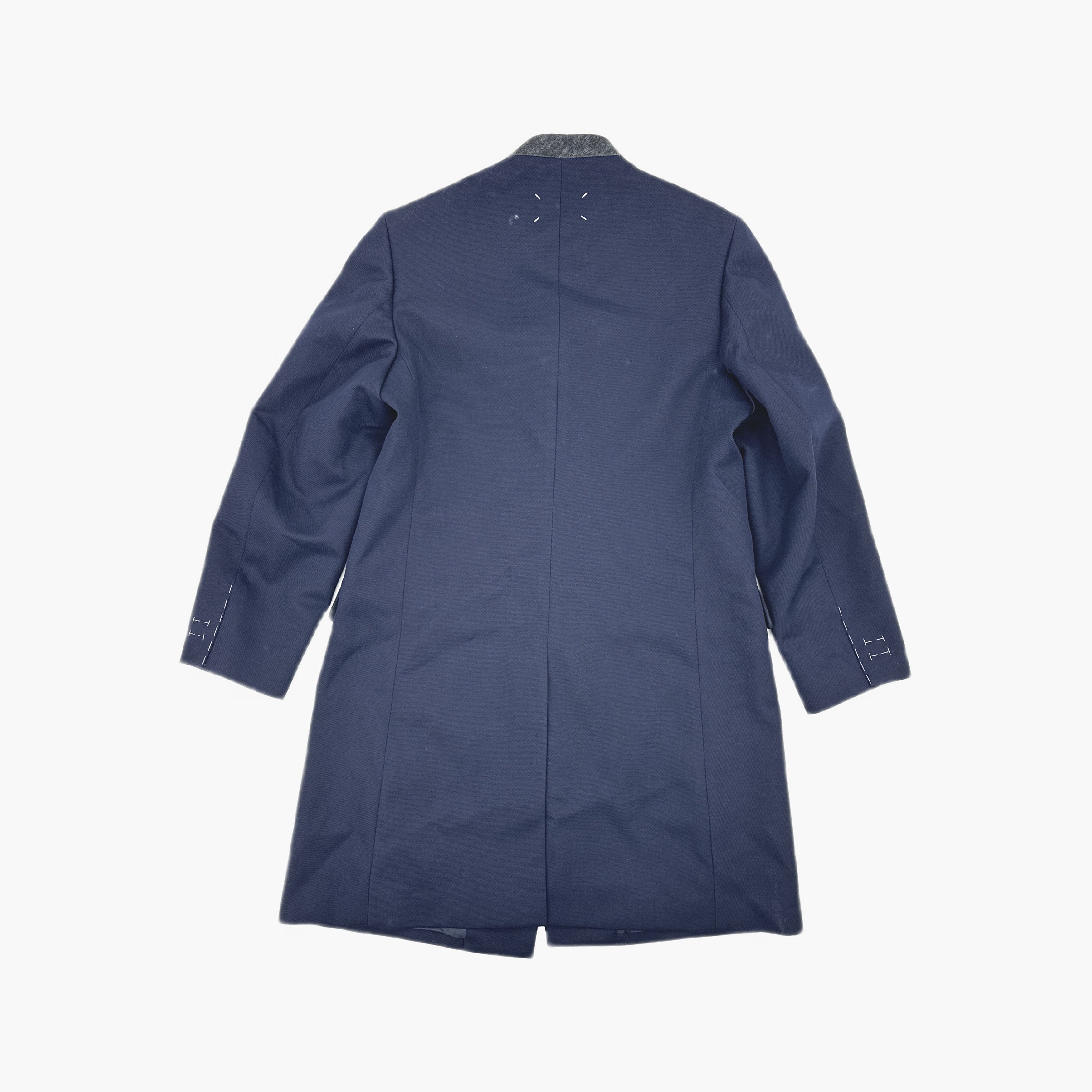 Maison Margiela Maison Margiela Collarless Wool Coat Size 50 Size US M / EU 48-50 / 2 - 2 Thumbnail